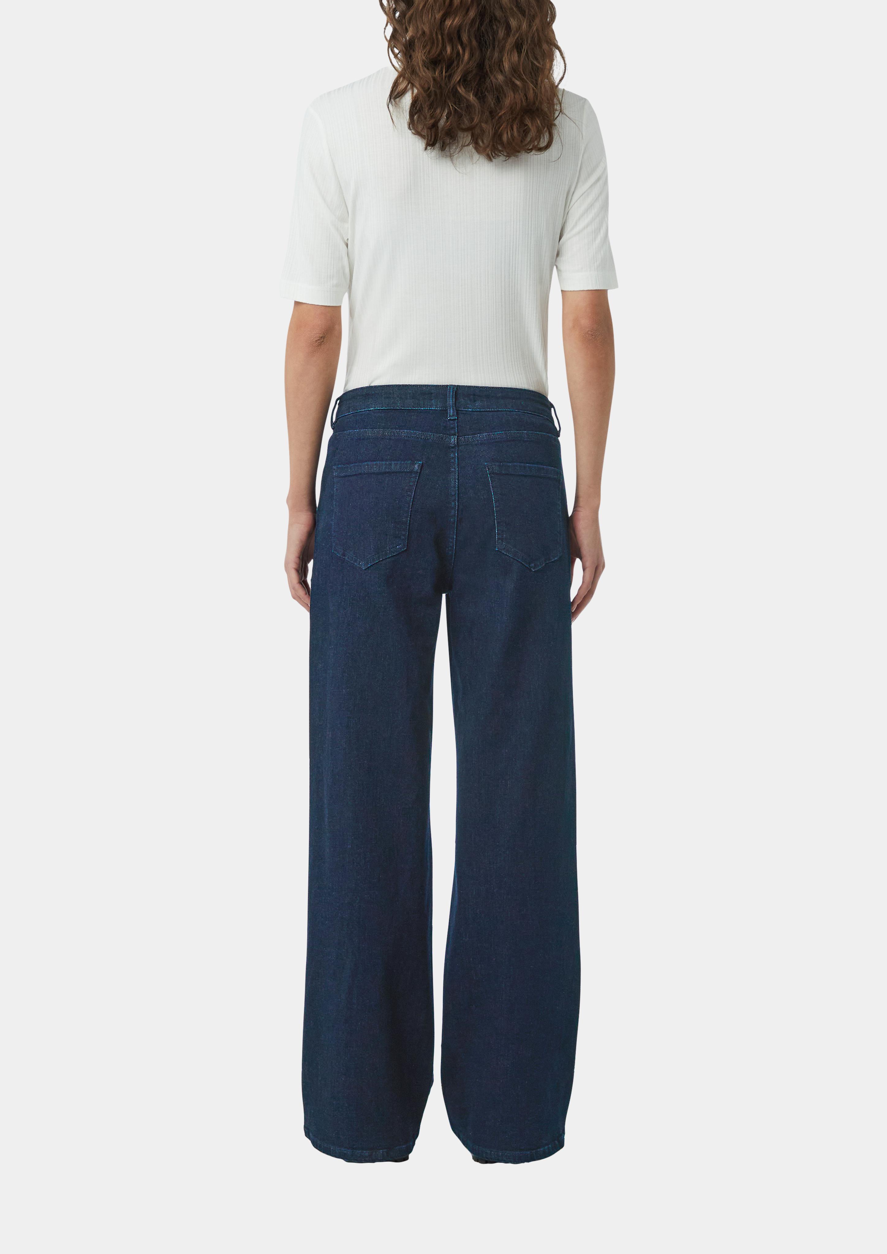 Jeans with a wide leg - blue | Comma Jeans with a wide leg - blue | Comma