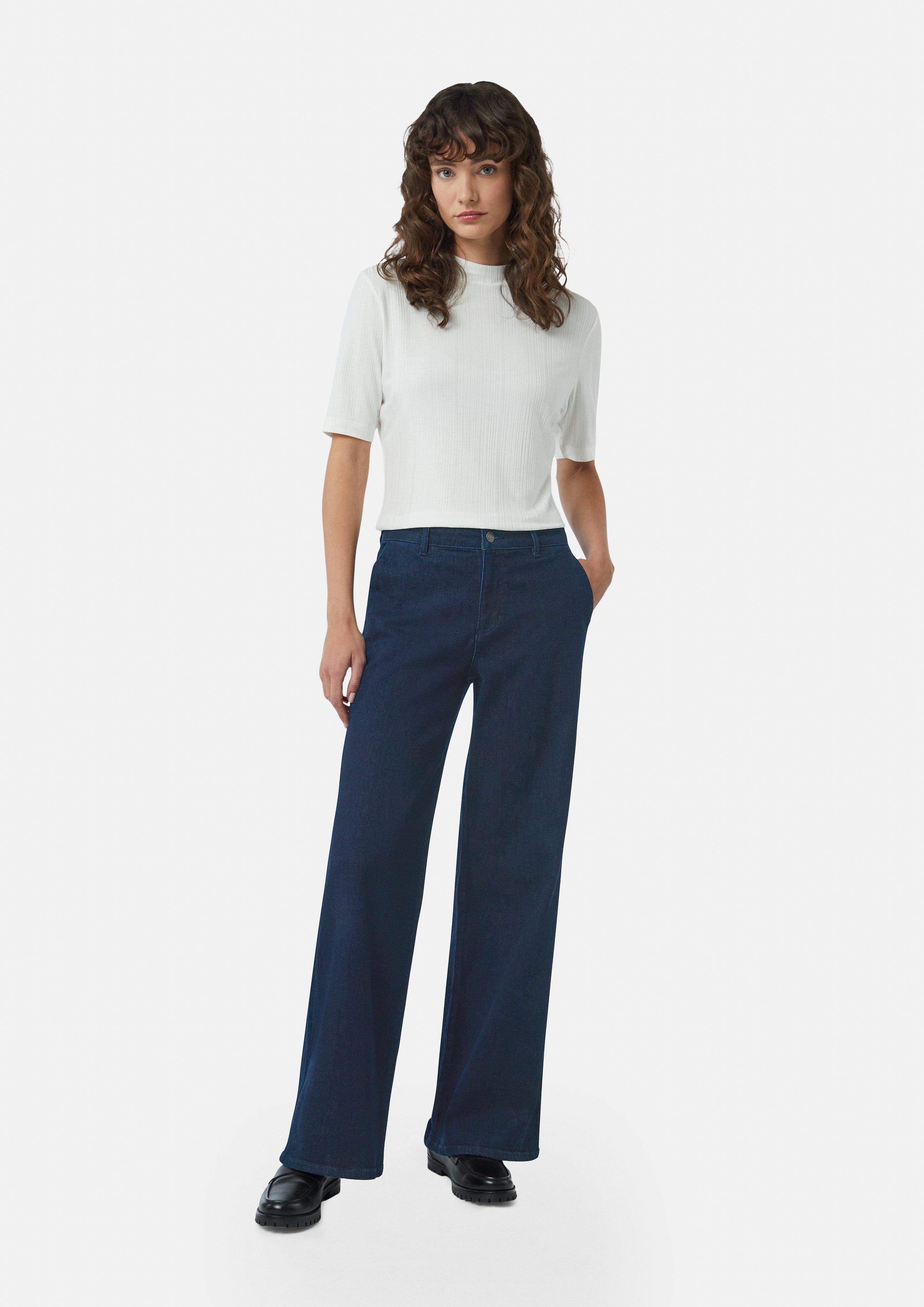 Jeans with a wide leg - blue | Comma Jeans with a wide leg - blue | Comma