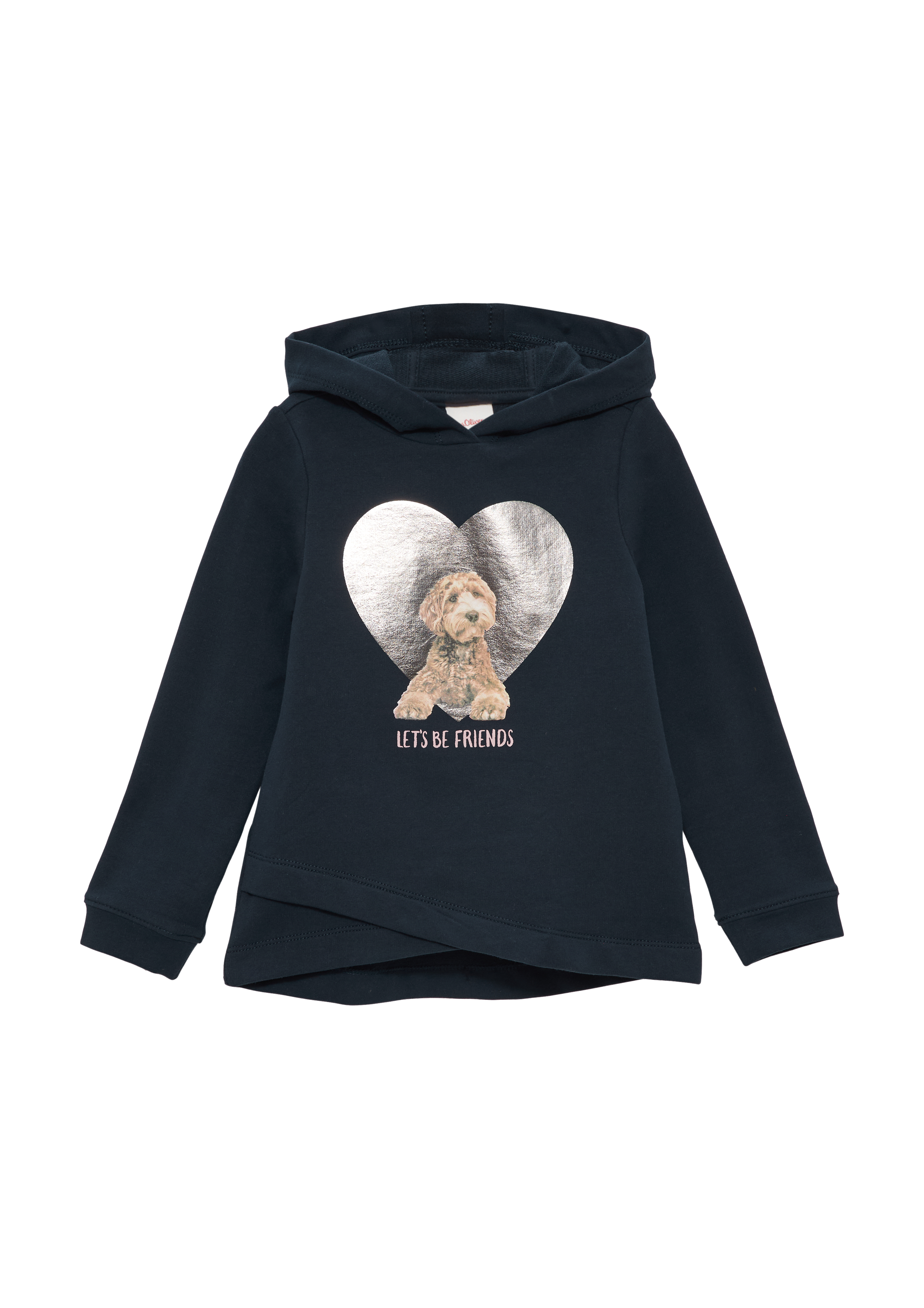 s.Oliver - Sweatshirt mit Metallic-Print, Kinder, blau