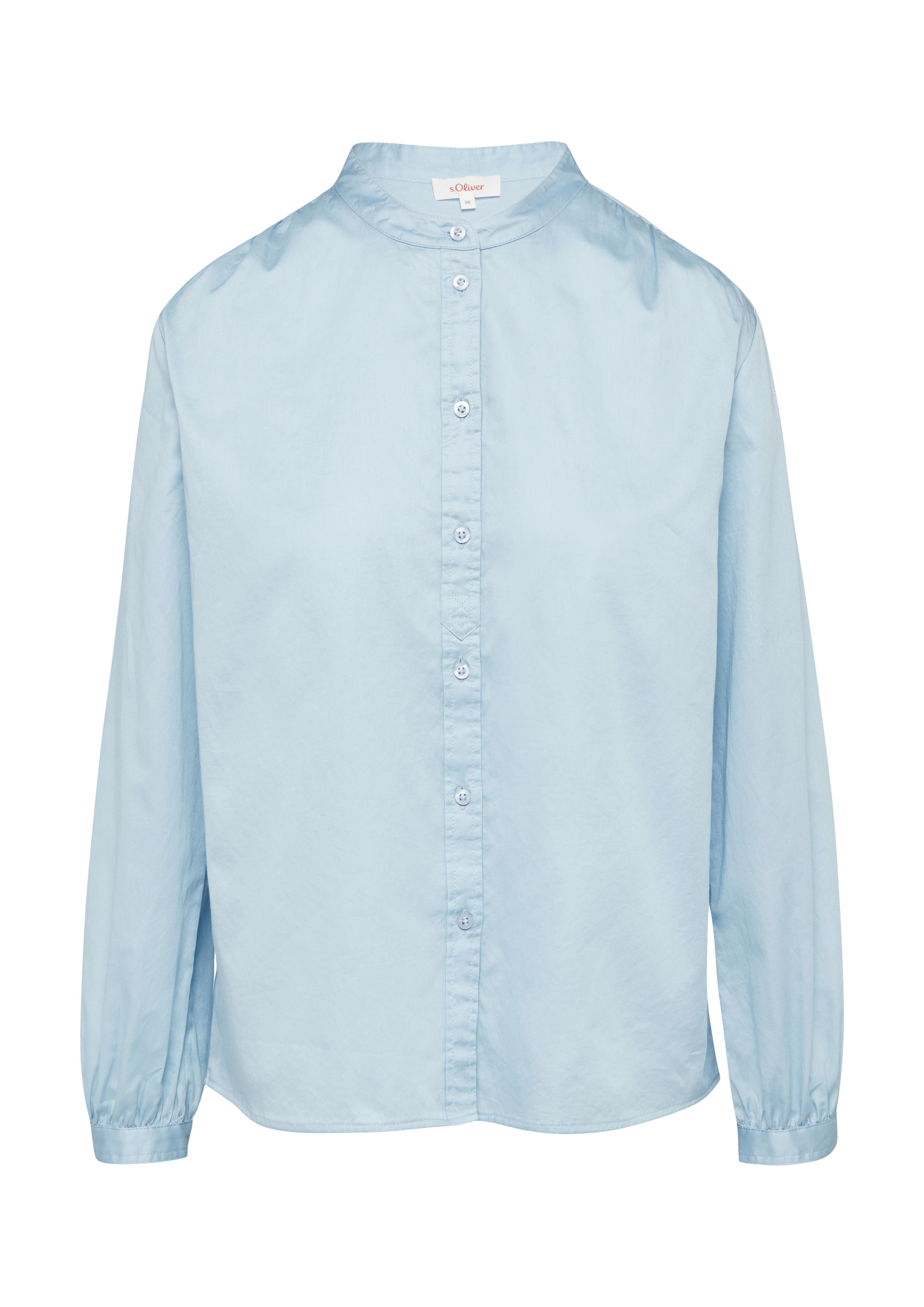 Satijnen blouse met plooien
