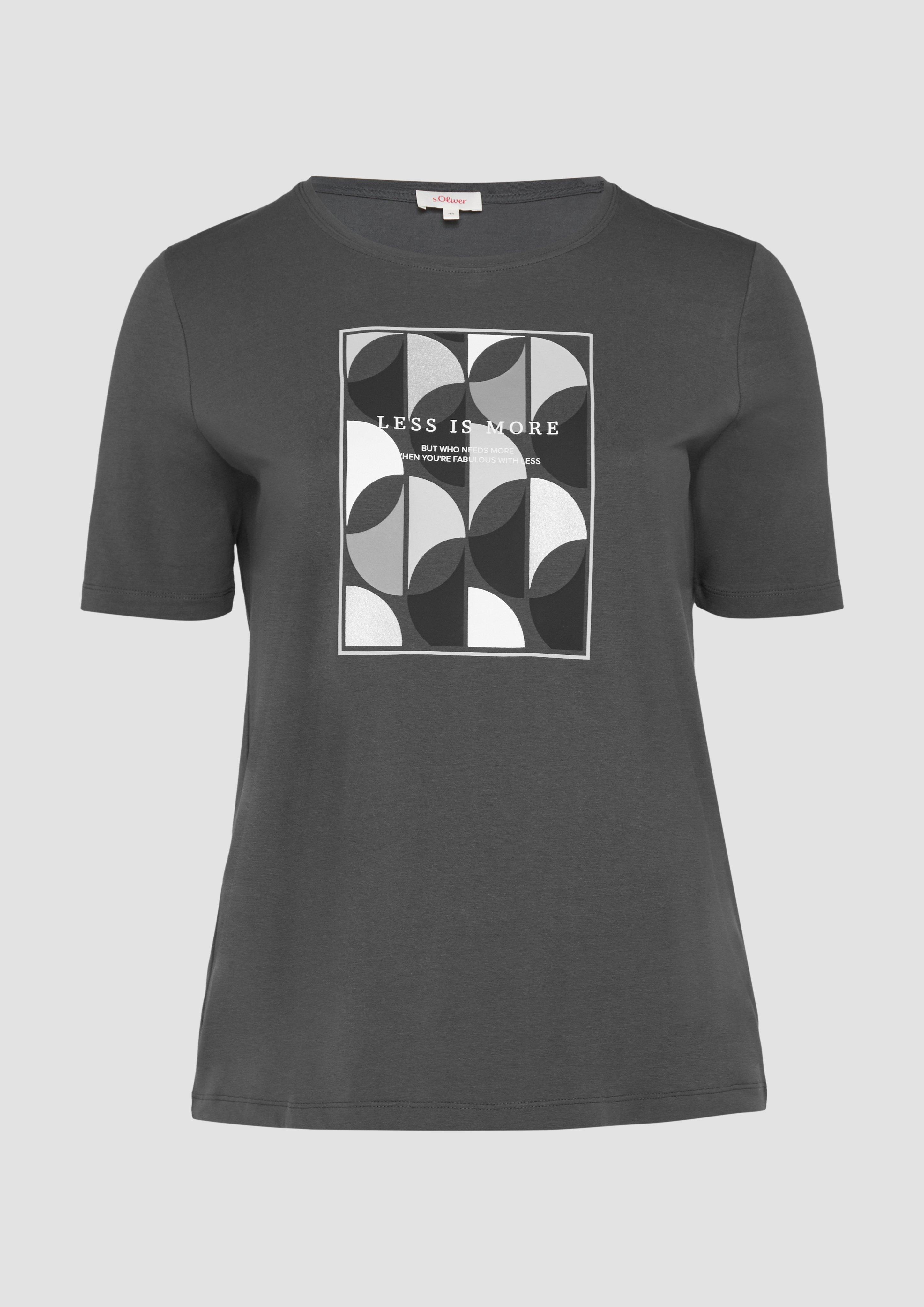 Thumbnail - s.Oliver - T-Shirt mit Frontprint, Damen, grau