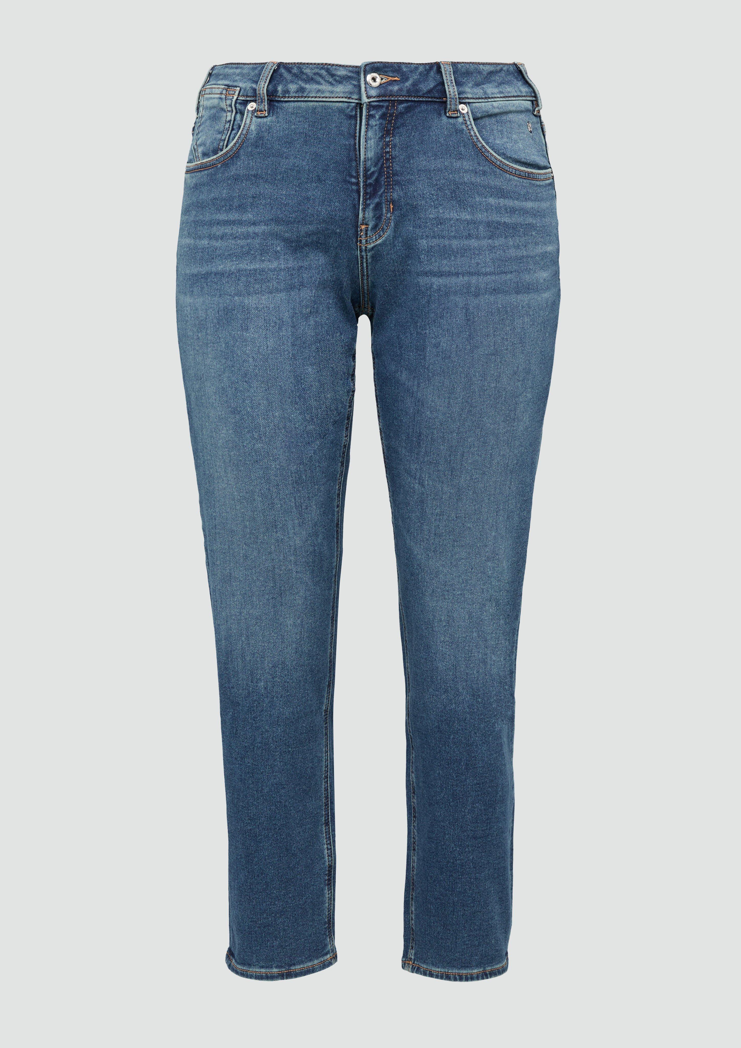 Thumbnail - s.Oliver - Jeans / Curvy Fit / Mid Rise / Slim Tapered Leg, Damen, blau