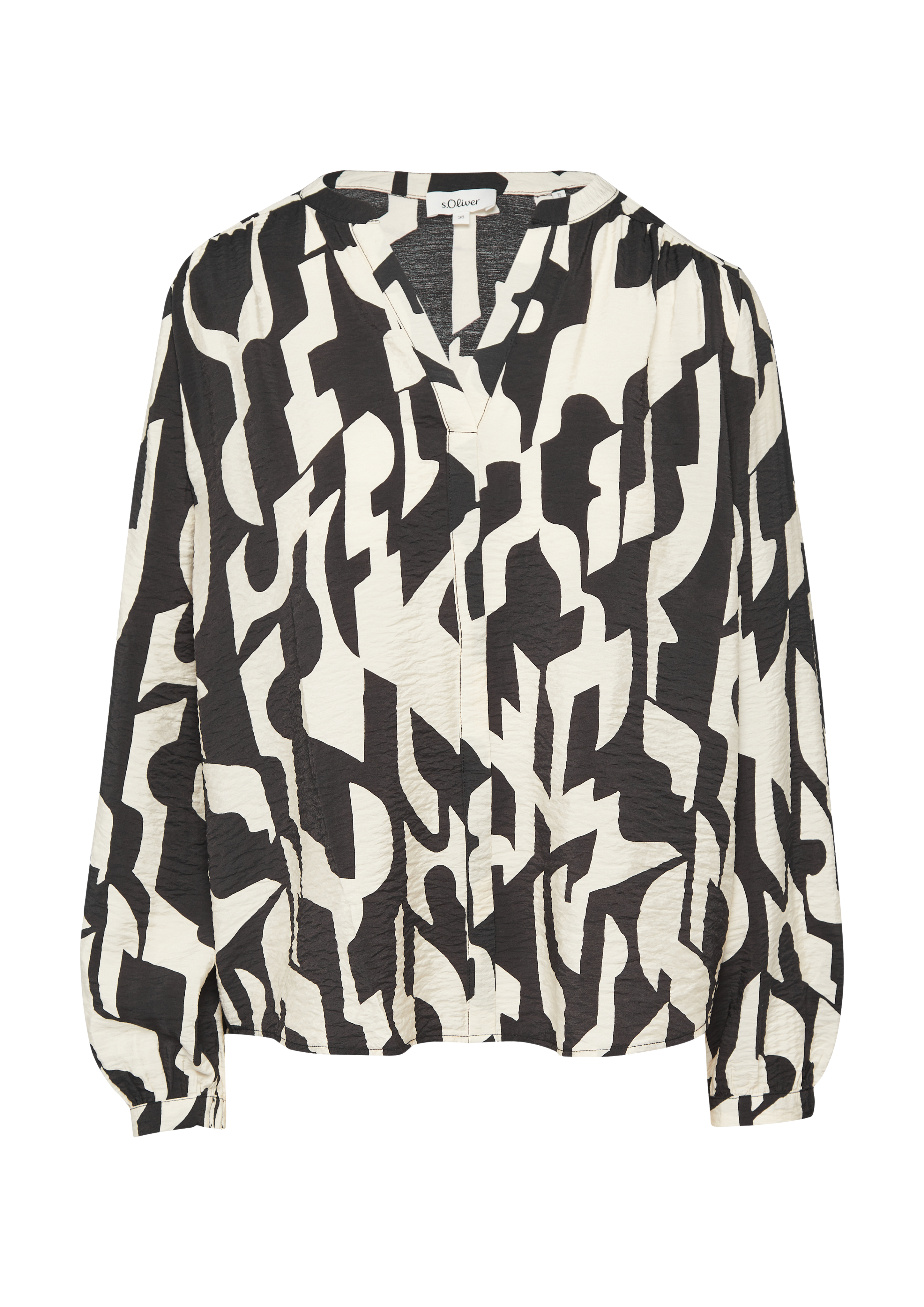 Gestructureerde blouse van viscosemix
