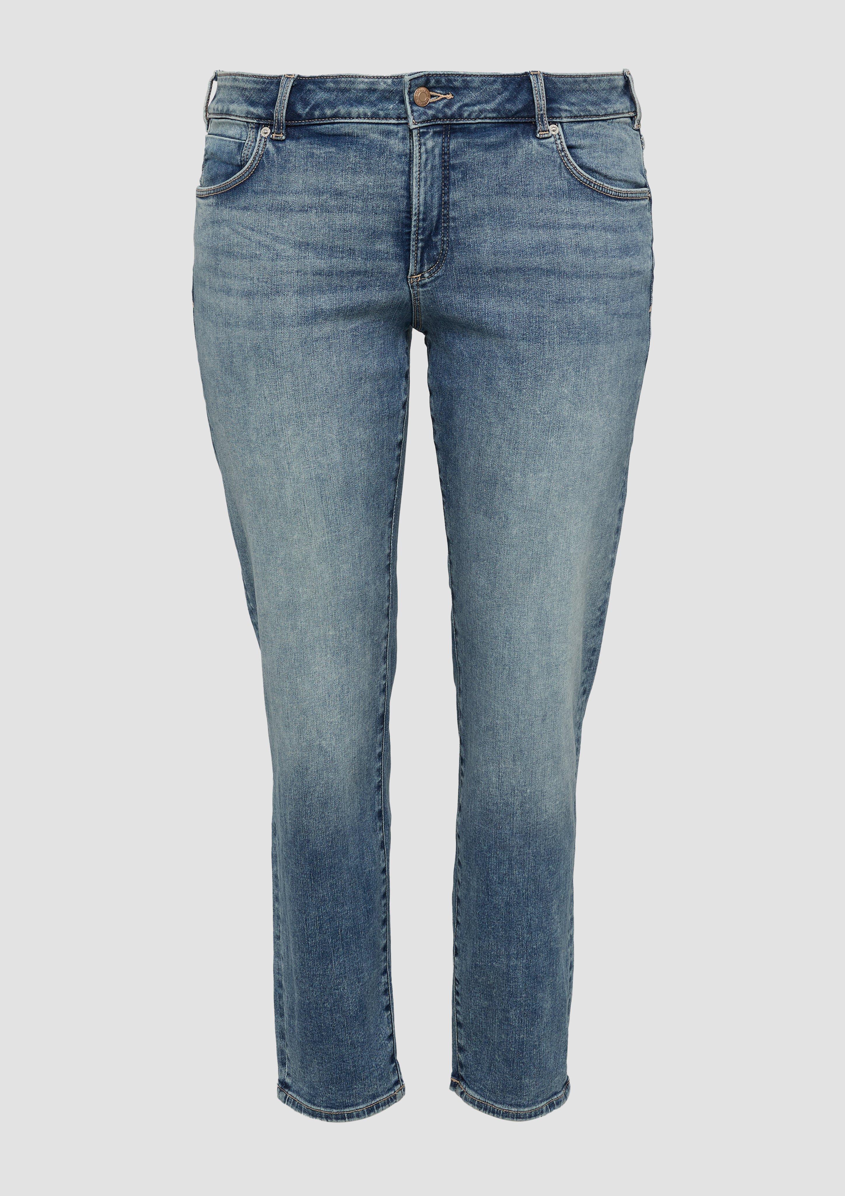 Thumbnail - s.Oliver - Jeans / Curvy Fit / Mid Rise / Slim Tapered Leg, Damen, blau