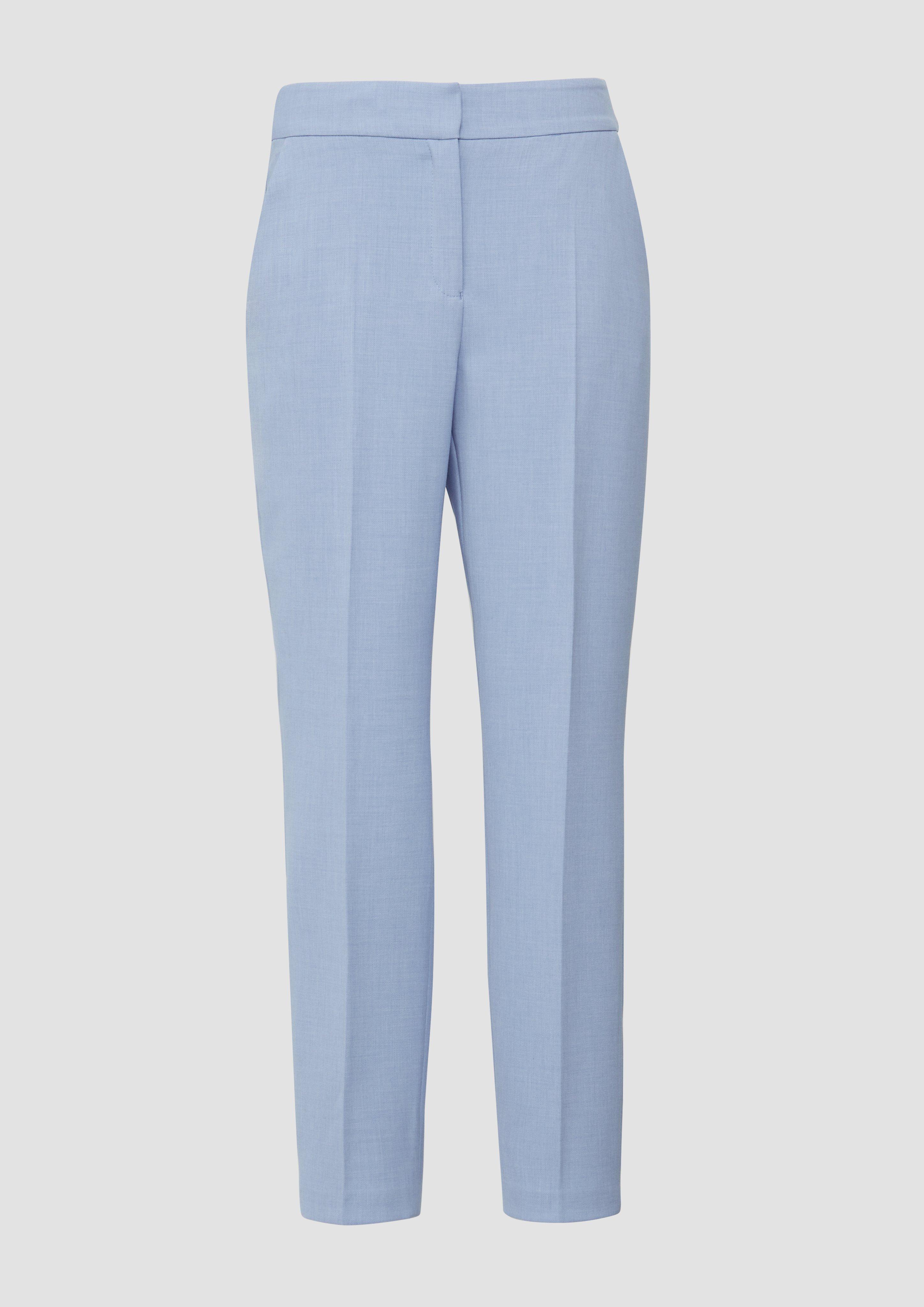 s.Oliver - Ankle-Cigarette Pants aus Viskosemix, Damen, blau