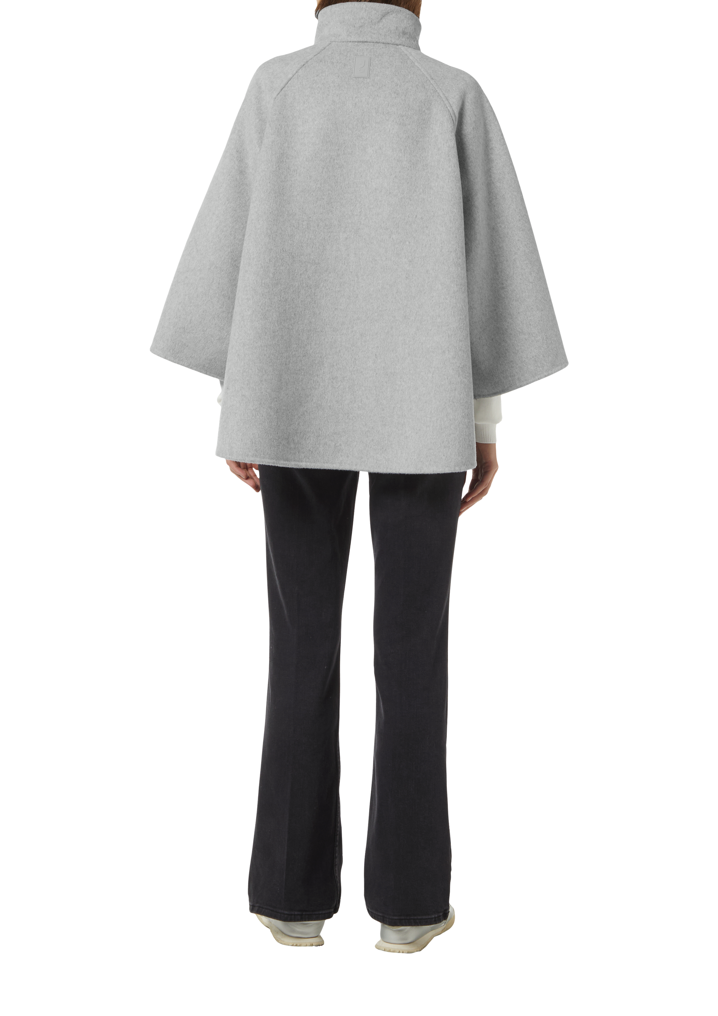 ポンチョ・ケープ Ermanno Scervino Grey Melange Wool Cape Ermanno Scervino Grey Melange Wool Cape | ModeSens