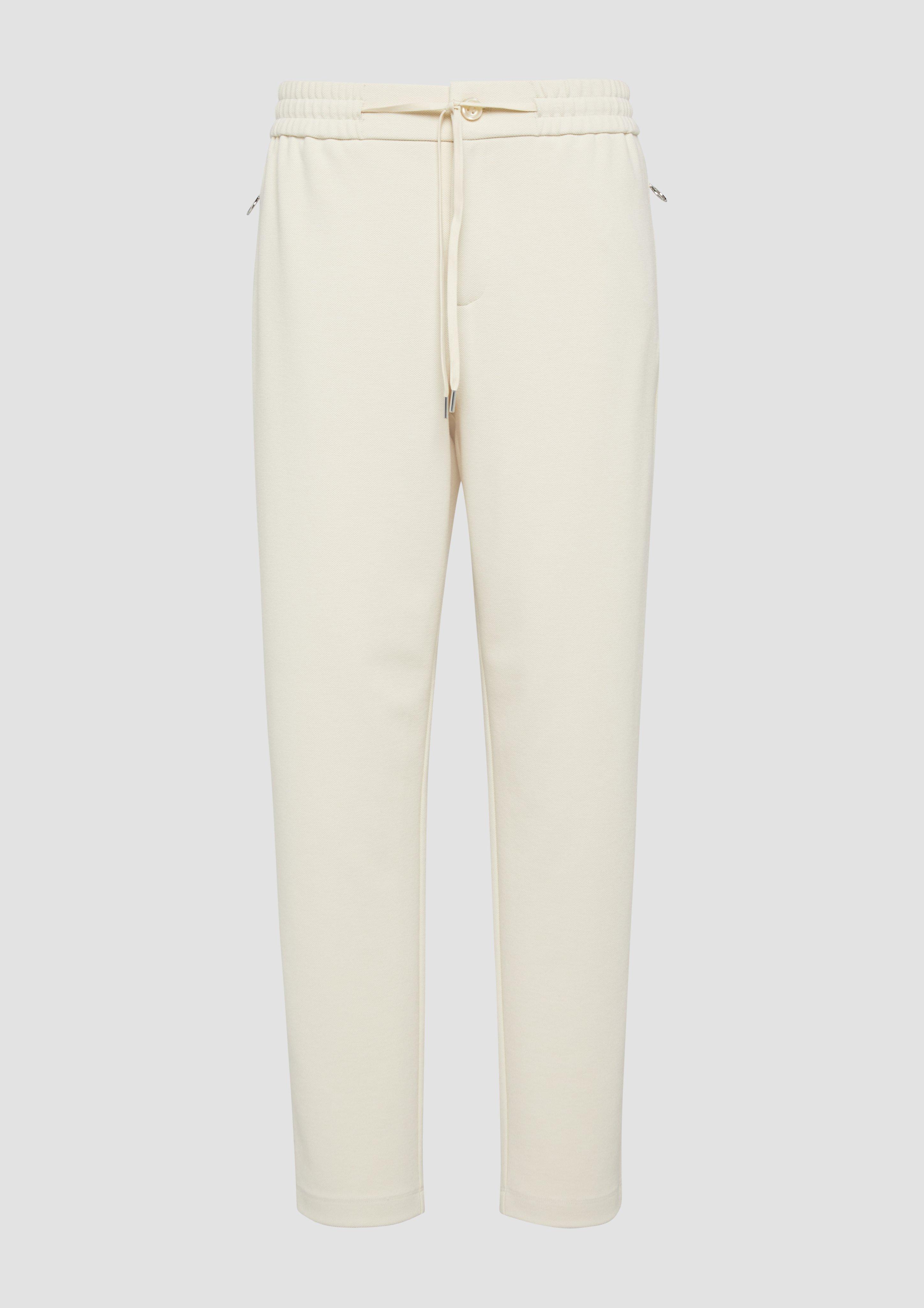 s.Oliver - Jogpants aus Struktur-Jersey, Damen, Beige