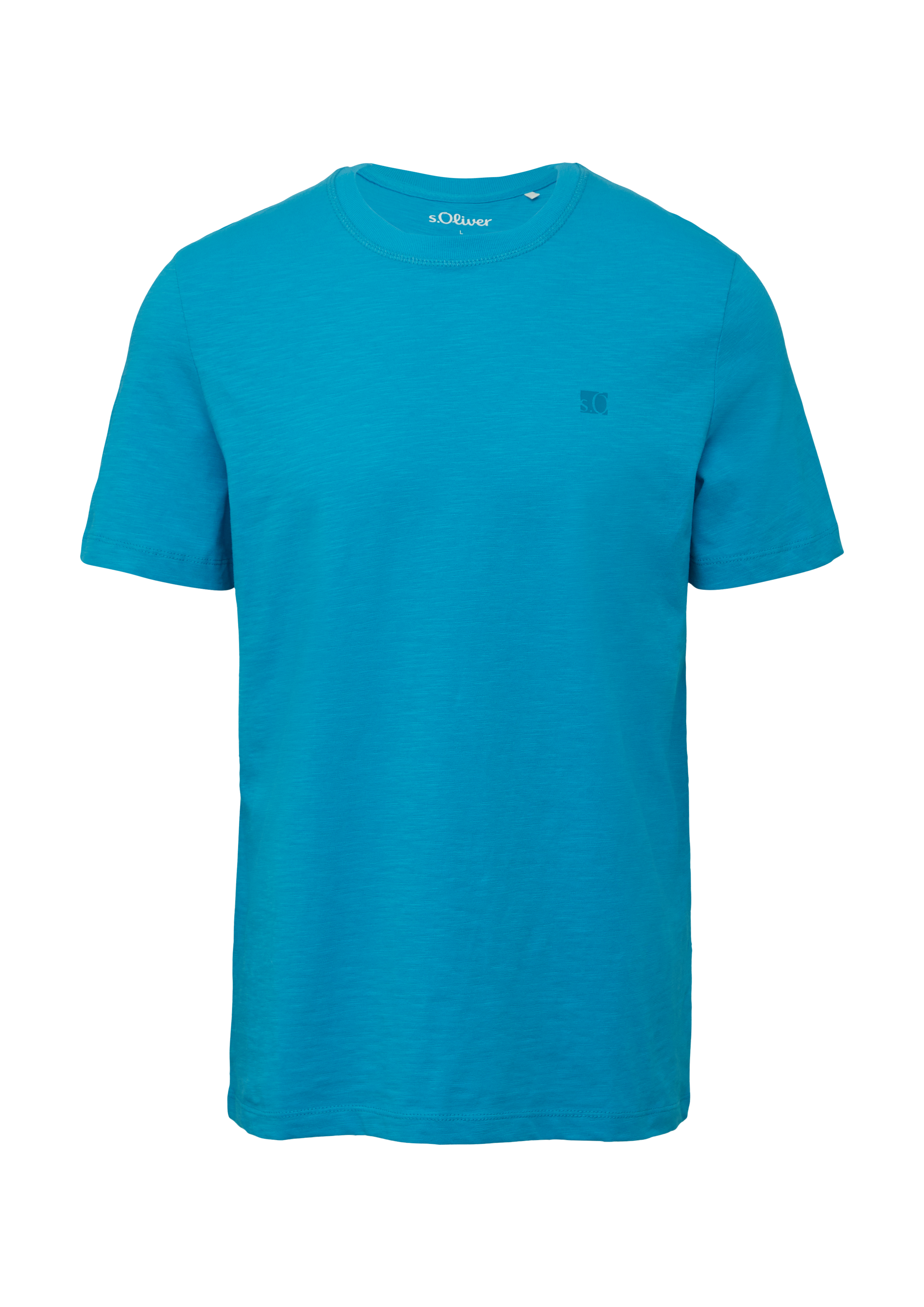 T-shirt met slubstructuur en logoprint