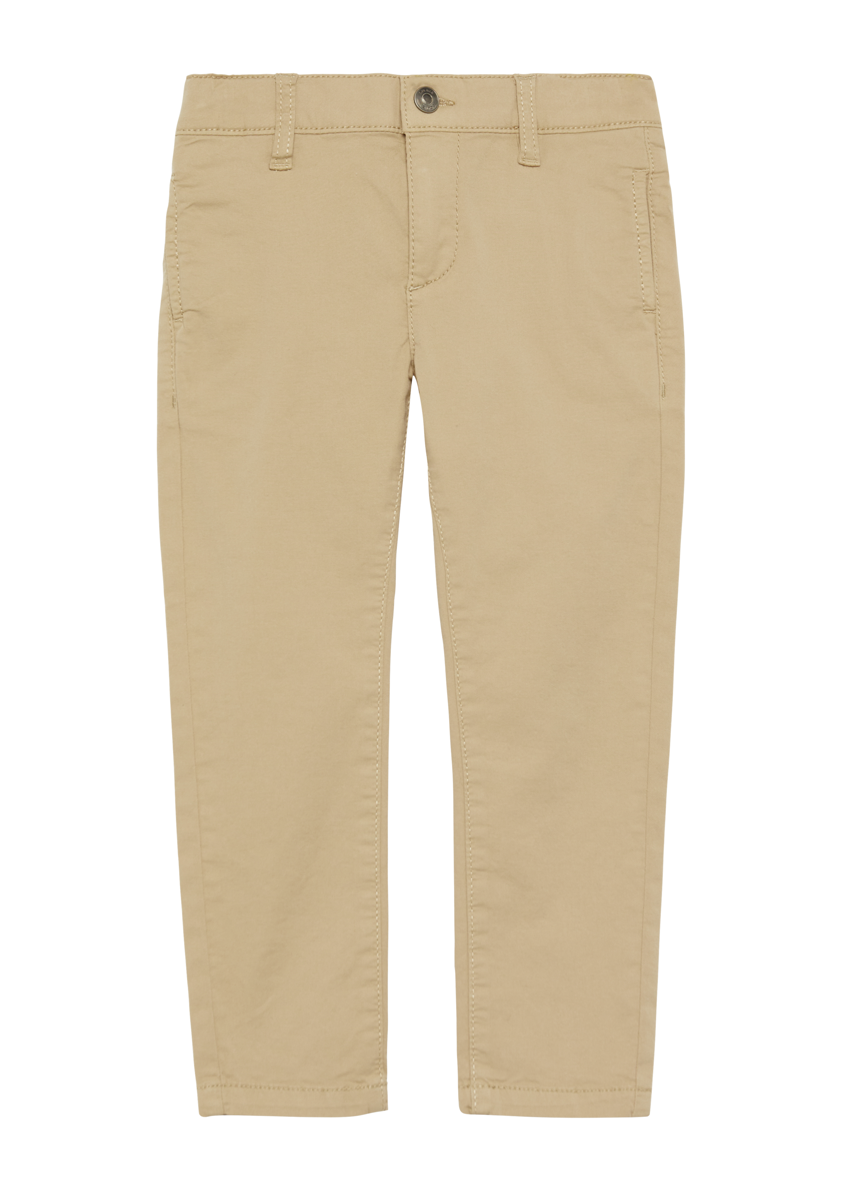 s.Oliver - Chino Brad / Slim Fit / Mid Rise / Slim Leg, Kinder, Beige