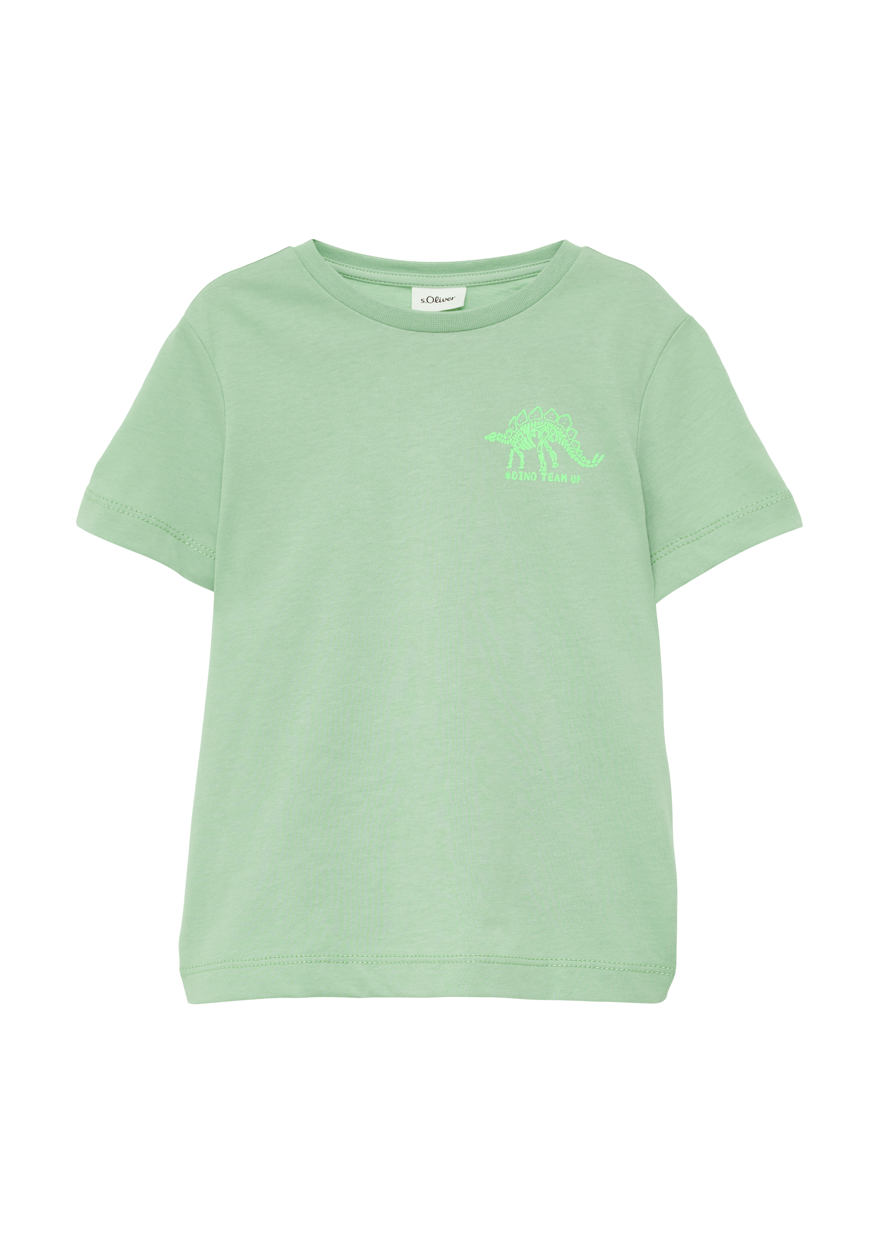 s.Oliver - T-Shirt mit kleinem Brustprint, Kinder, grün