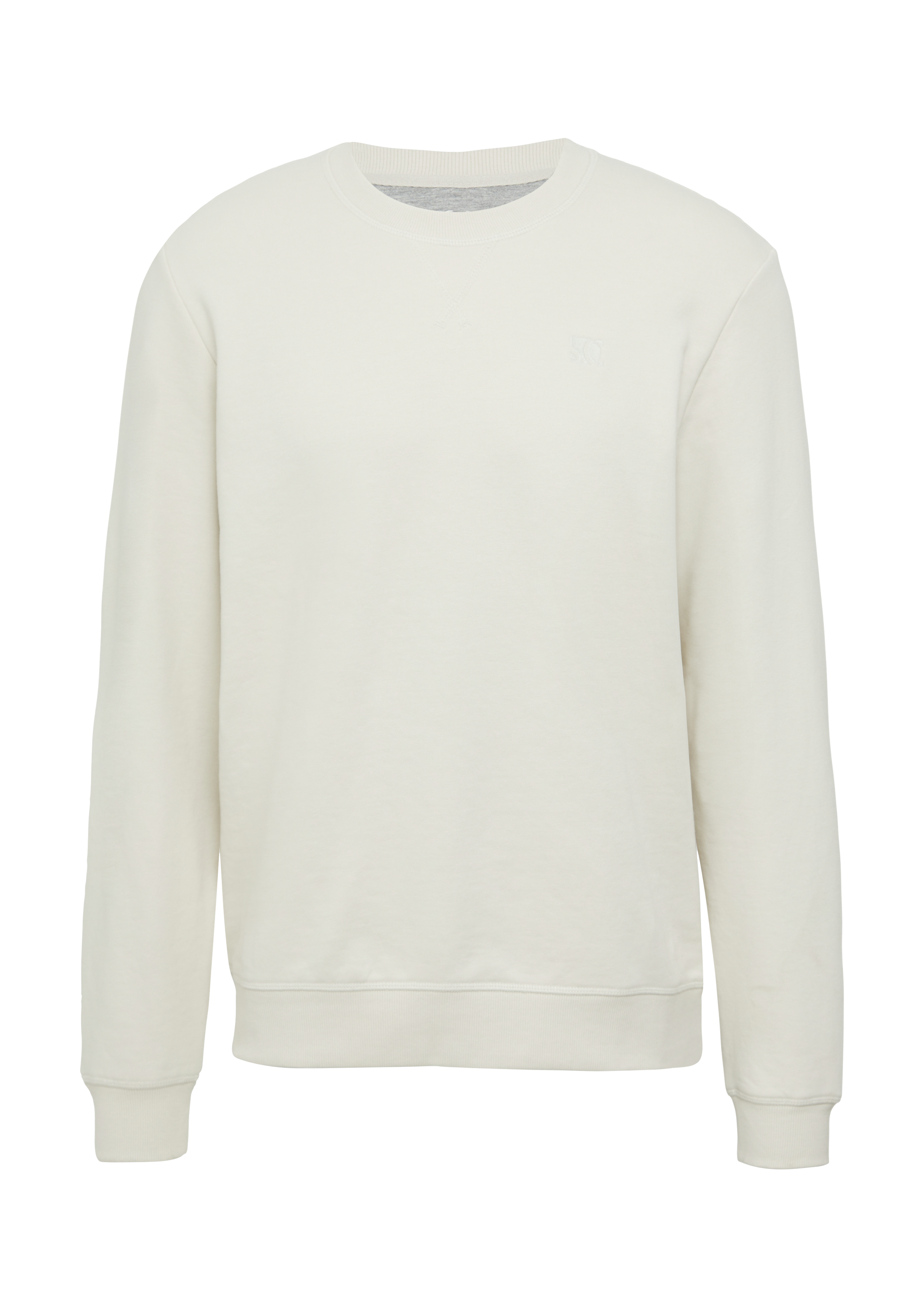 Crew Neck-Sweatshirt aus Baumwollmix mit Logo-Stickerei