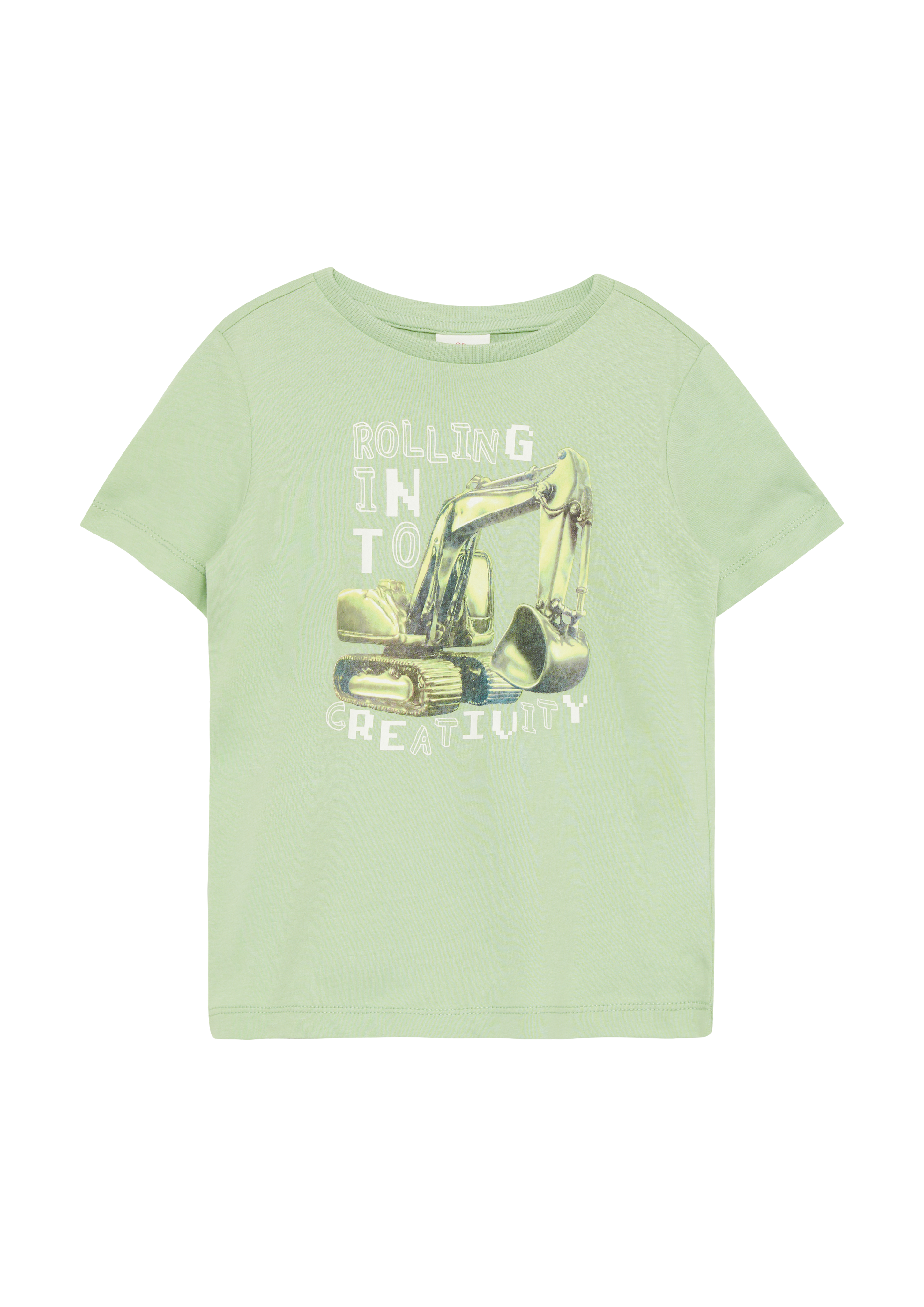 s.Oliver - Jersey-T-Shirt mit Frontprint, Kinder, grün