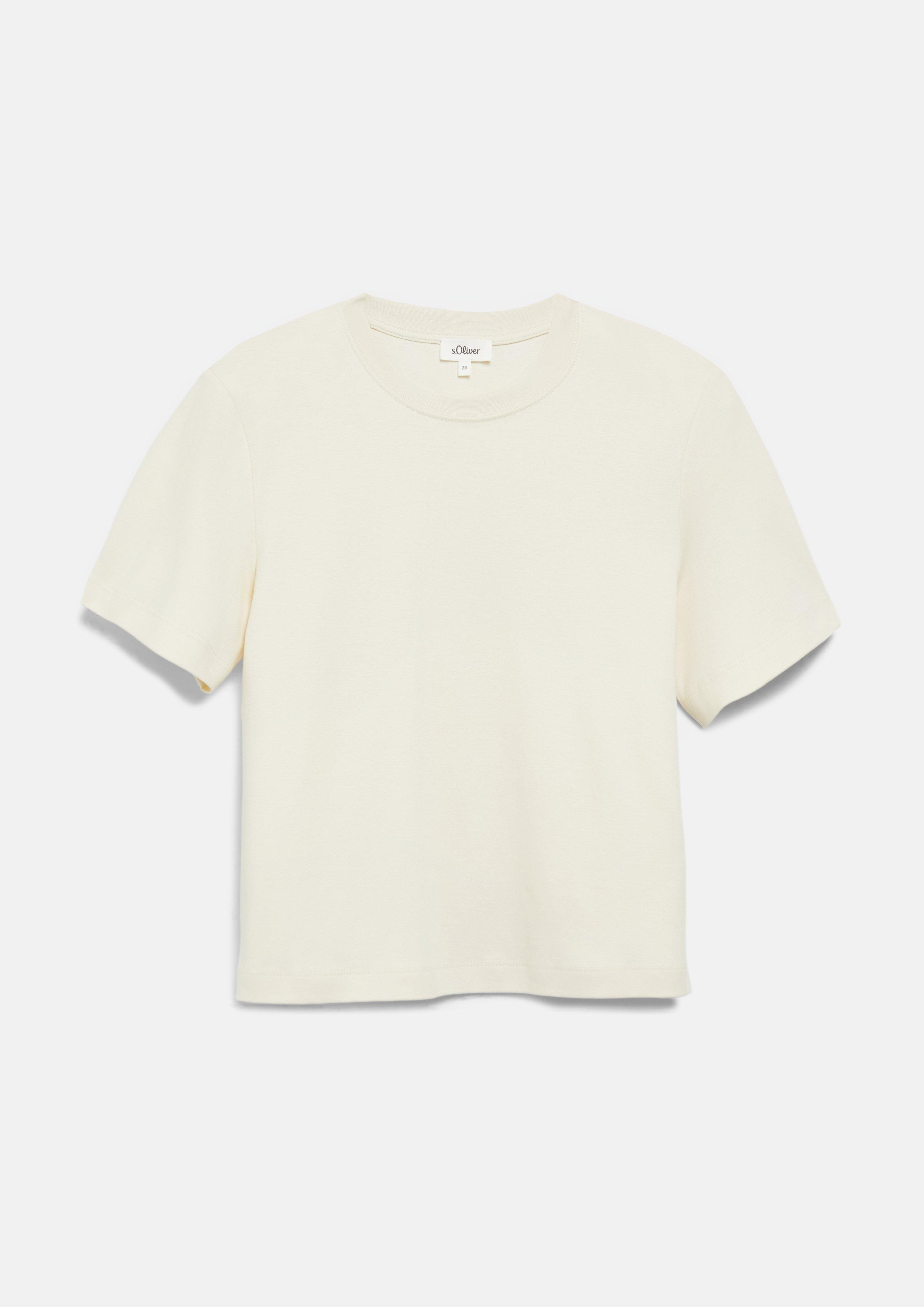 Damen Verkürztes T-Shirt aus Interlockjersey in  von s.Oliver