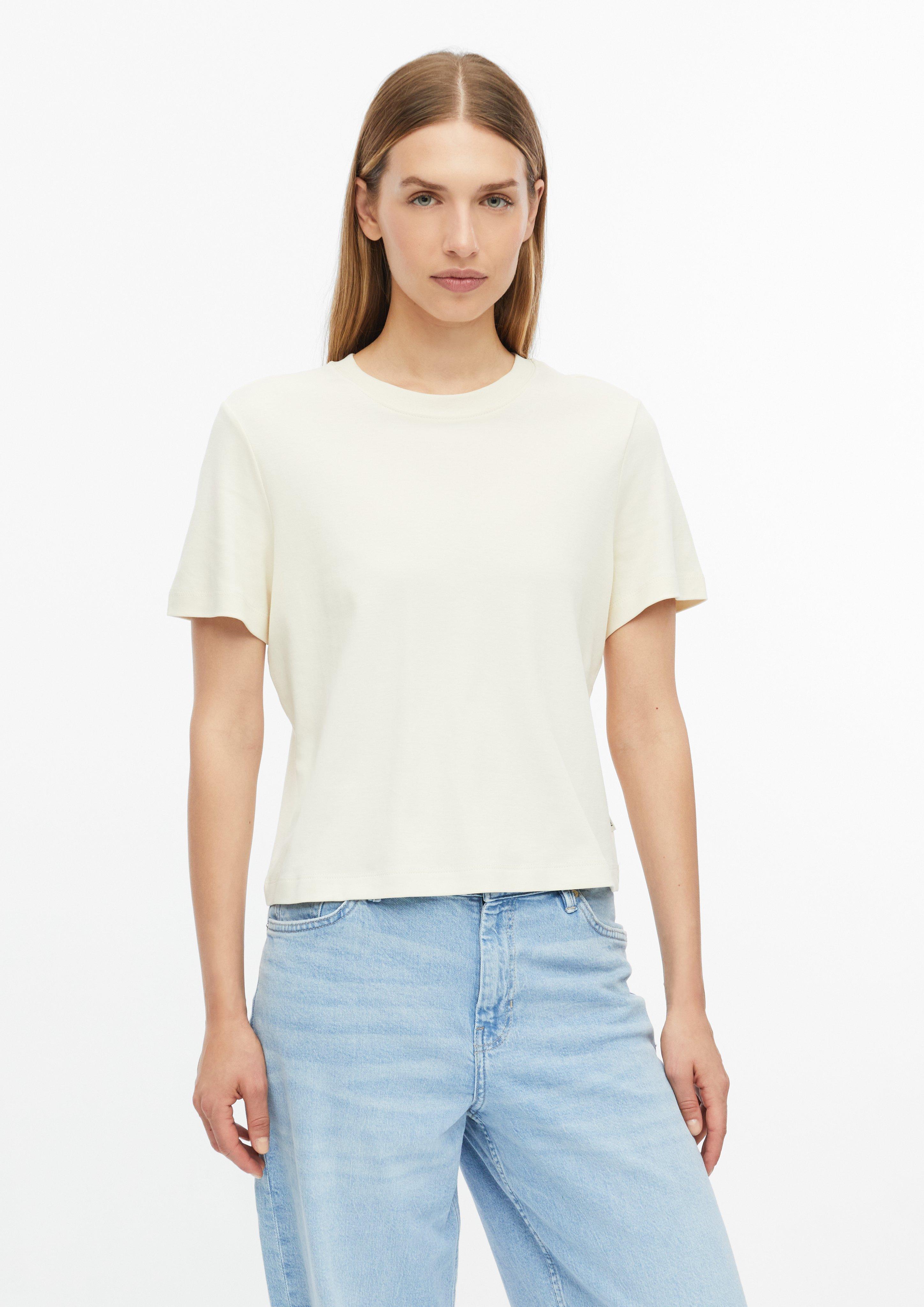 Women Cropped T-shirt made of interlock jersey in nature by s.Oliver