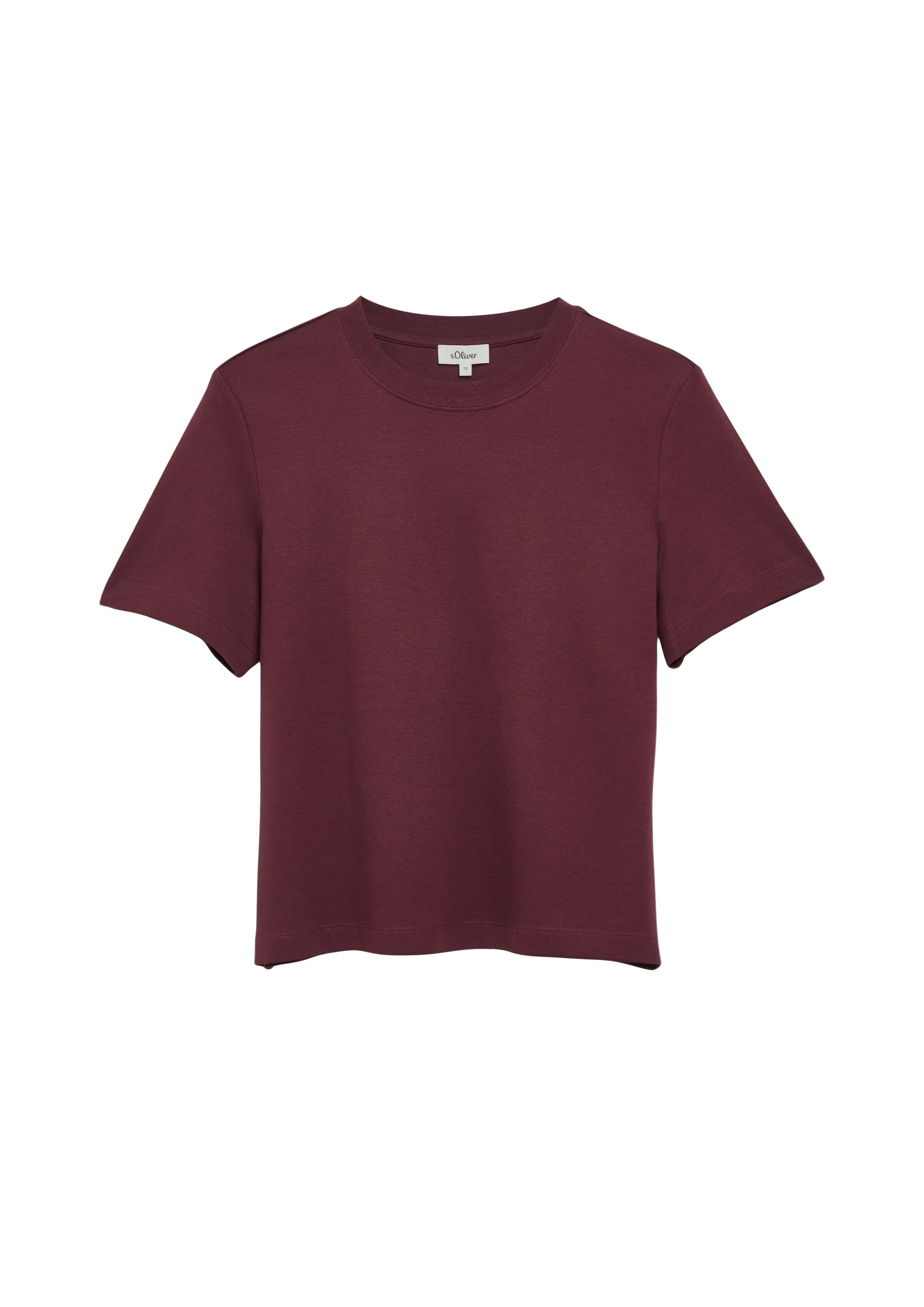 Korter T-shirt van interlock-jersey