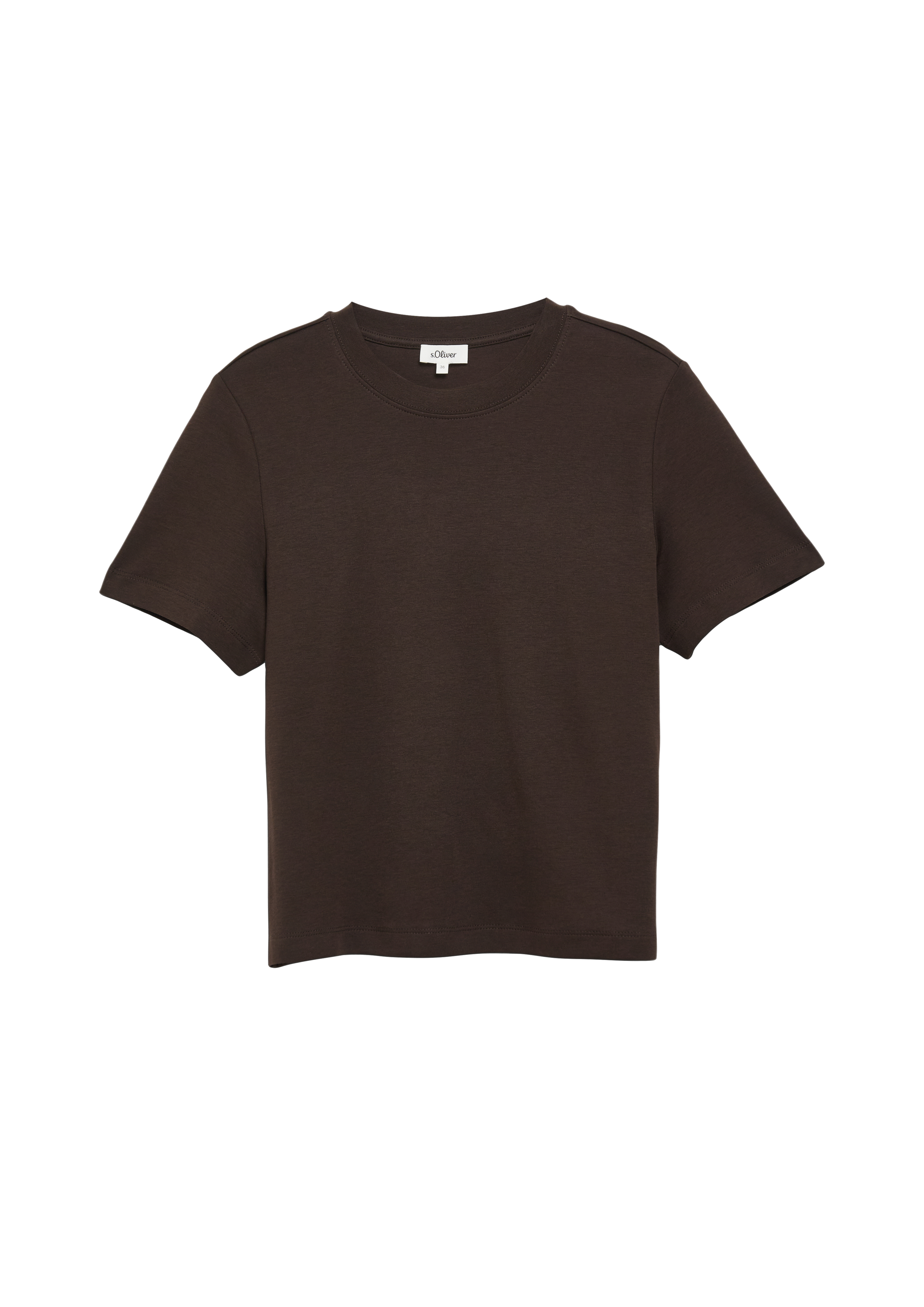 Korter T-shirt van interlock-jersey