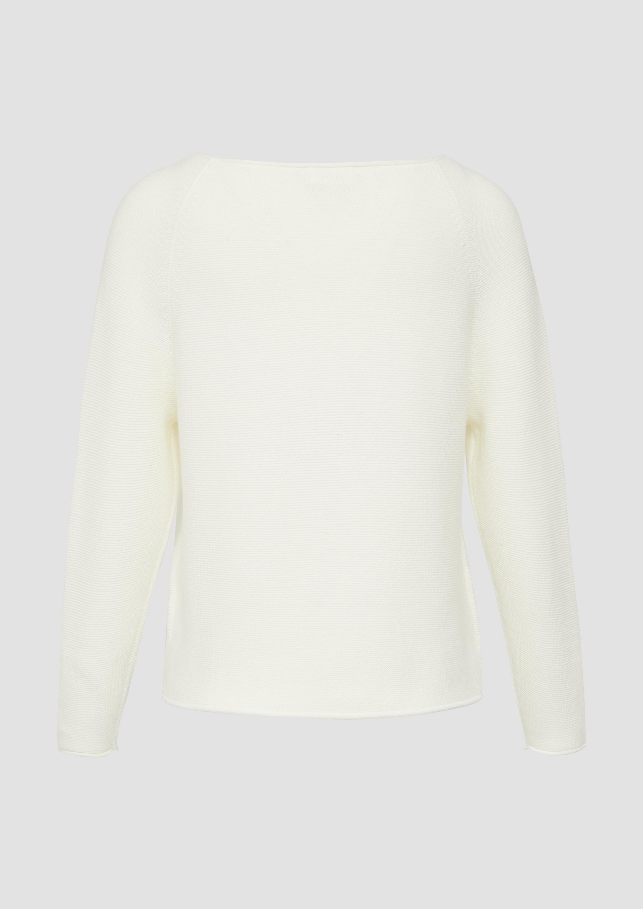 Women Knitted pullover in cream by s.Oliver