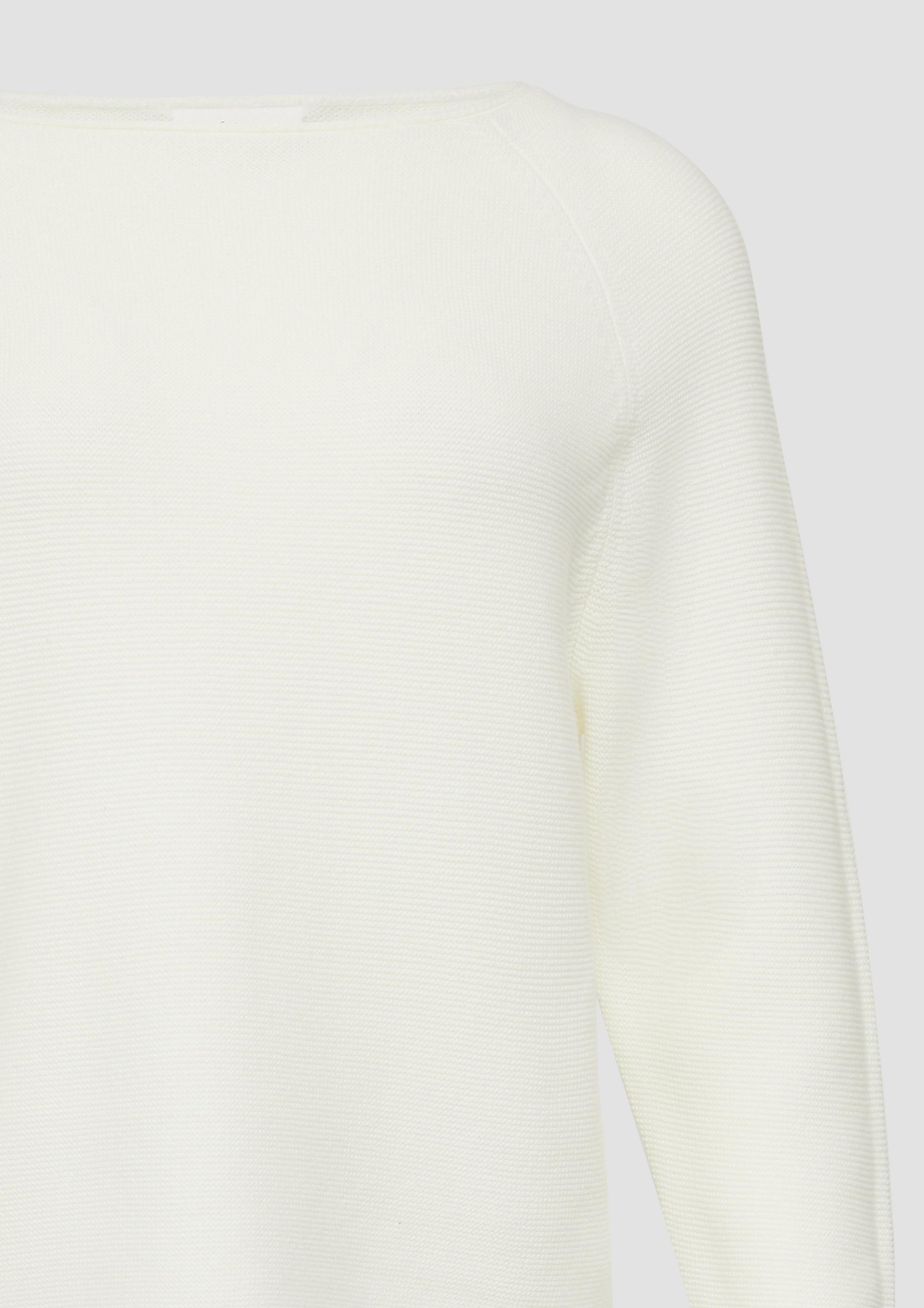 Women Knitted pullover in cream by s.Oliver