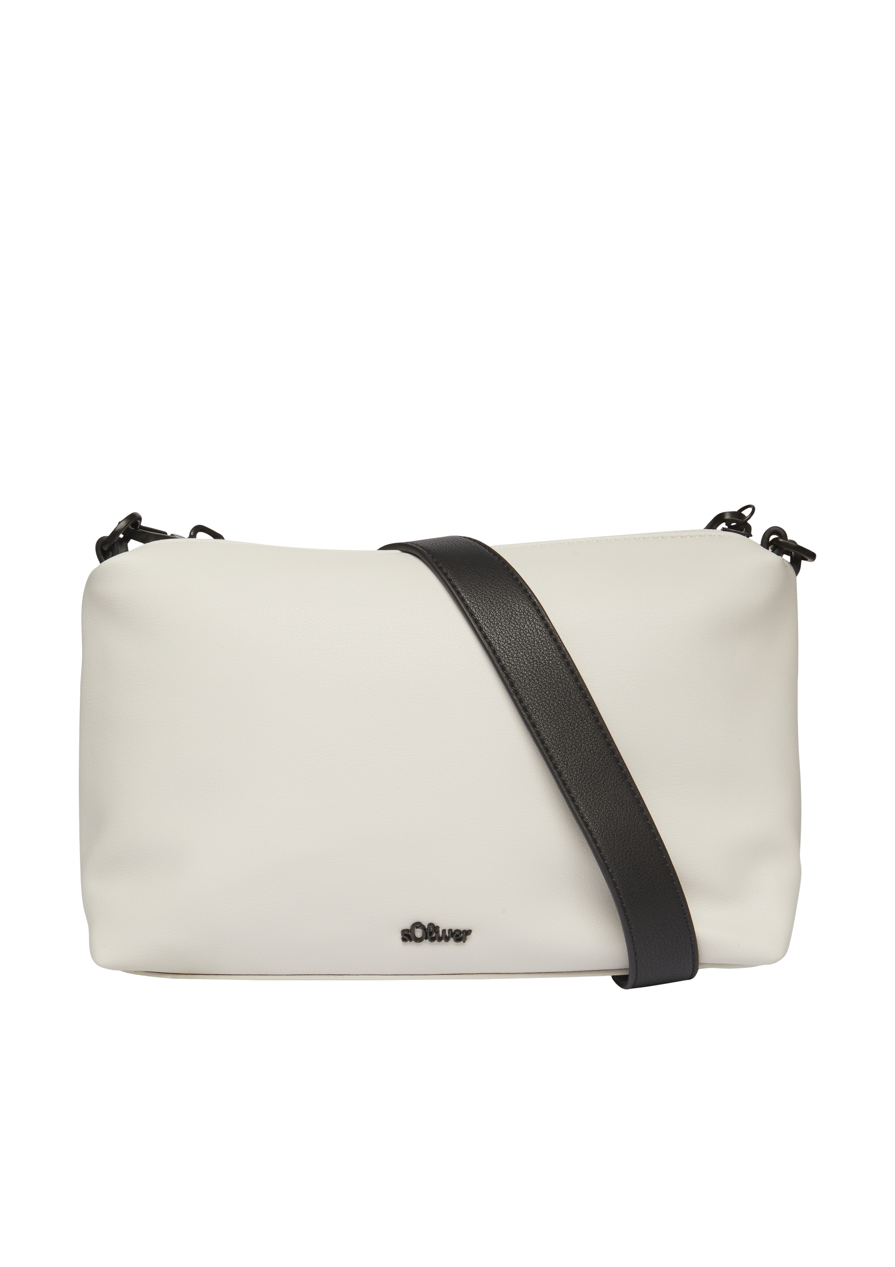 s.Oliver - Lässige City-Bag mit Reißverschlussfach und Logo-Detail, Damen, Beige