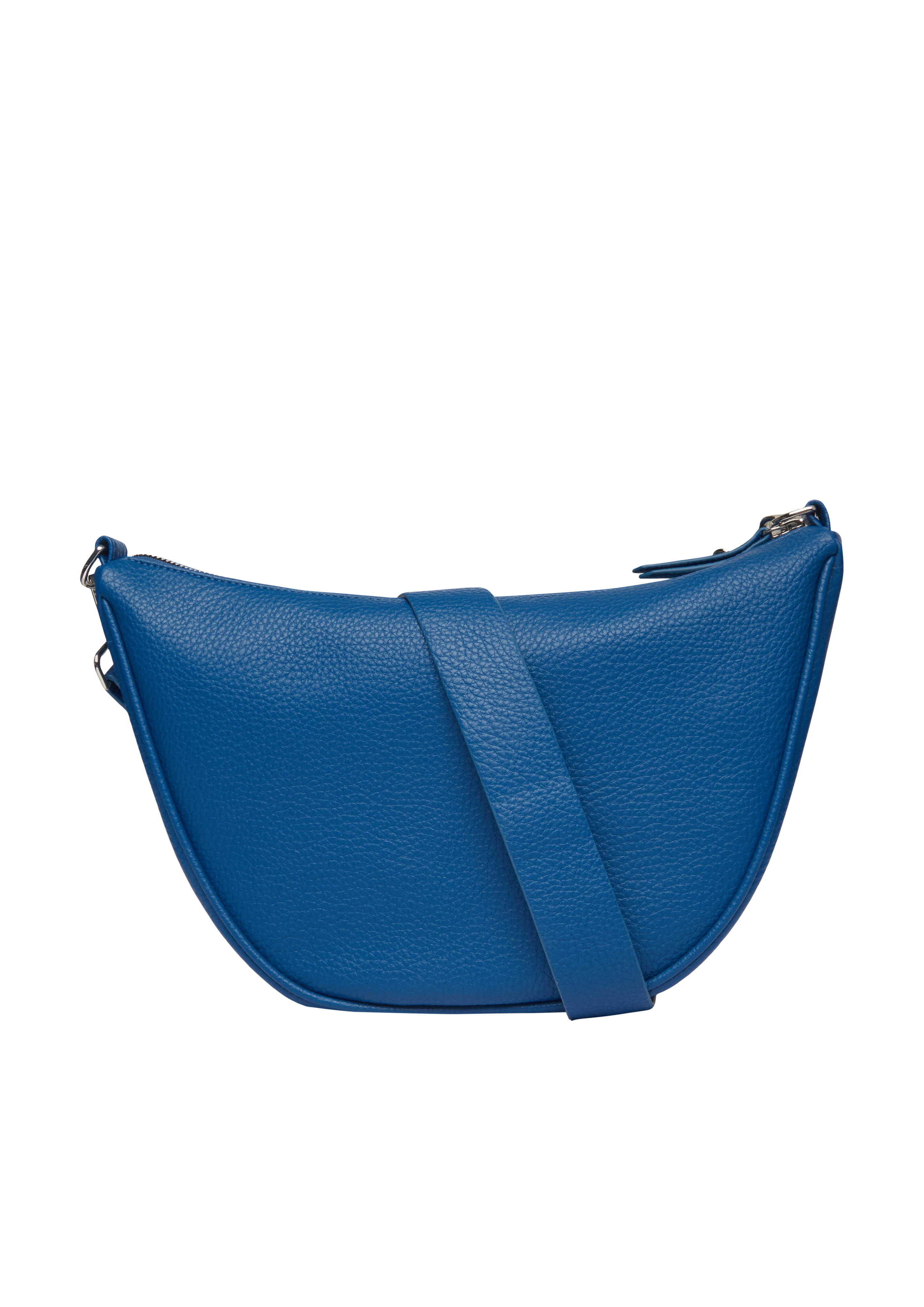 s.Oliver - Halfmoon Bag aus Lederimitat, Damen, blau