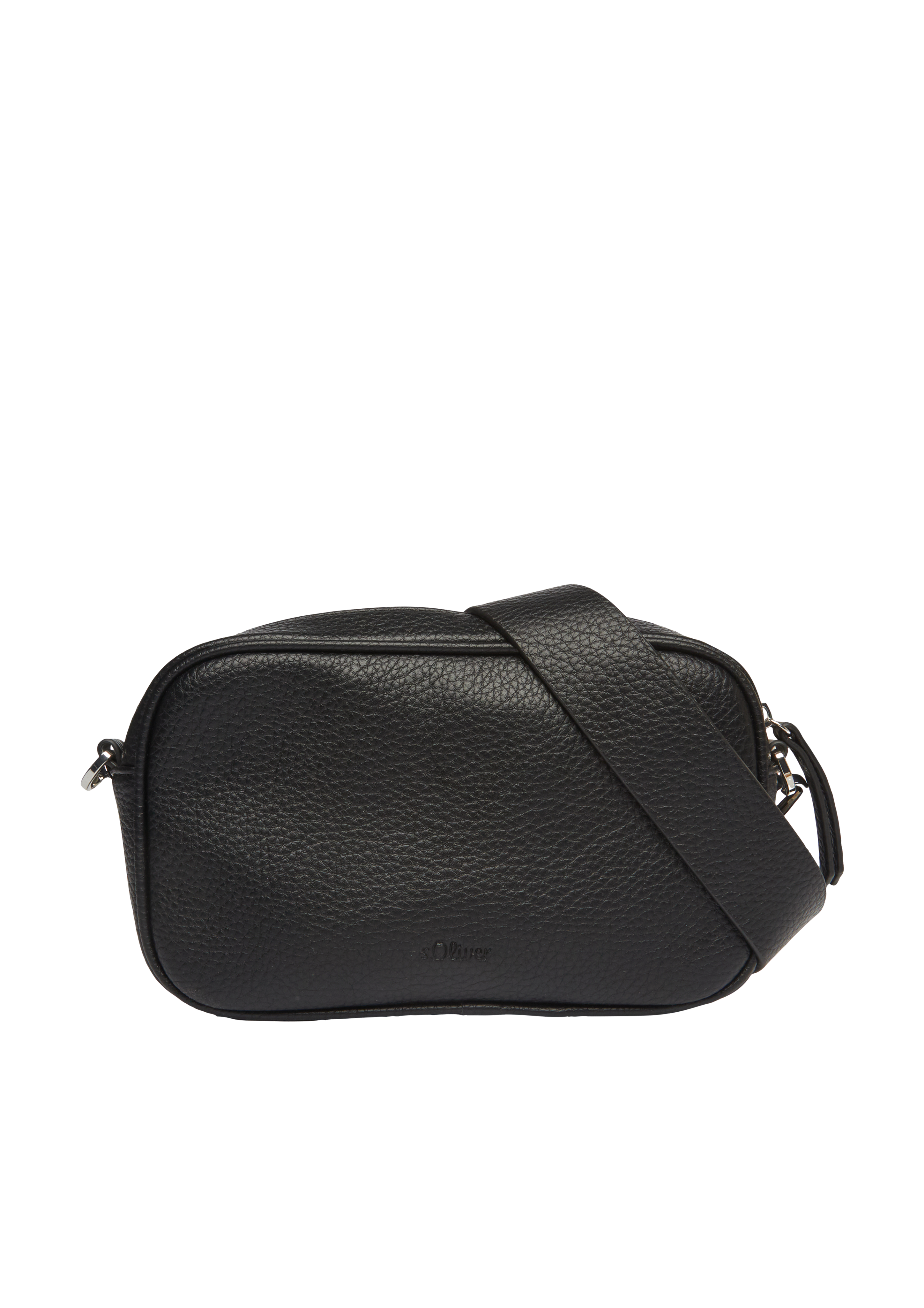 s.Oliver - Camera-Bag mit abnehmbarem Schultergurt und Paspel-Detail, Damen, schwarz