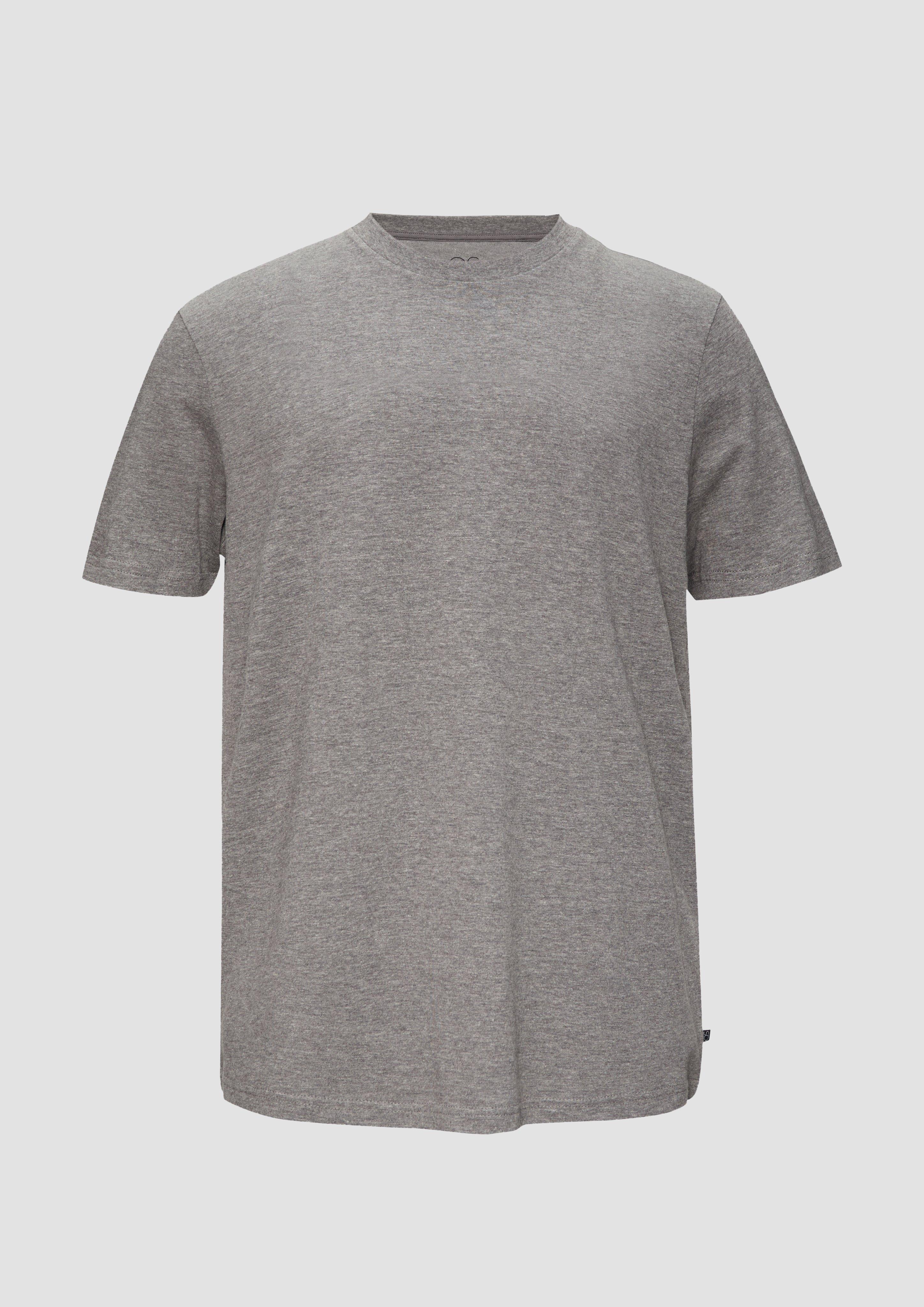 QS - Basic T-Shirt, Herren, grau