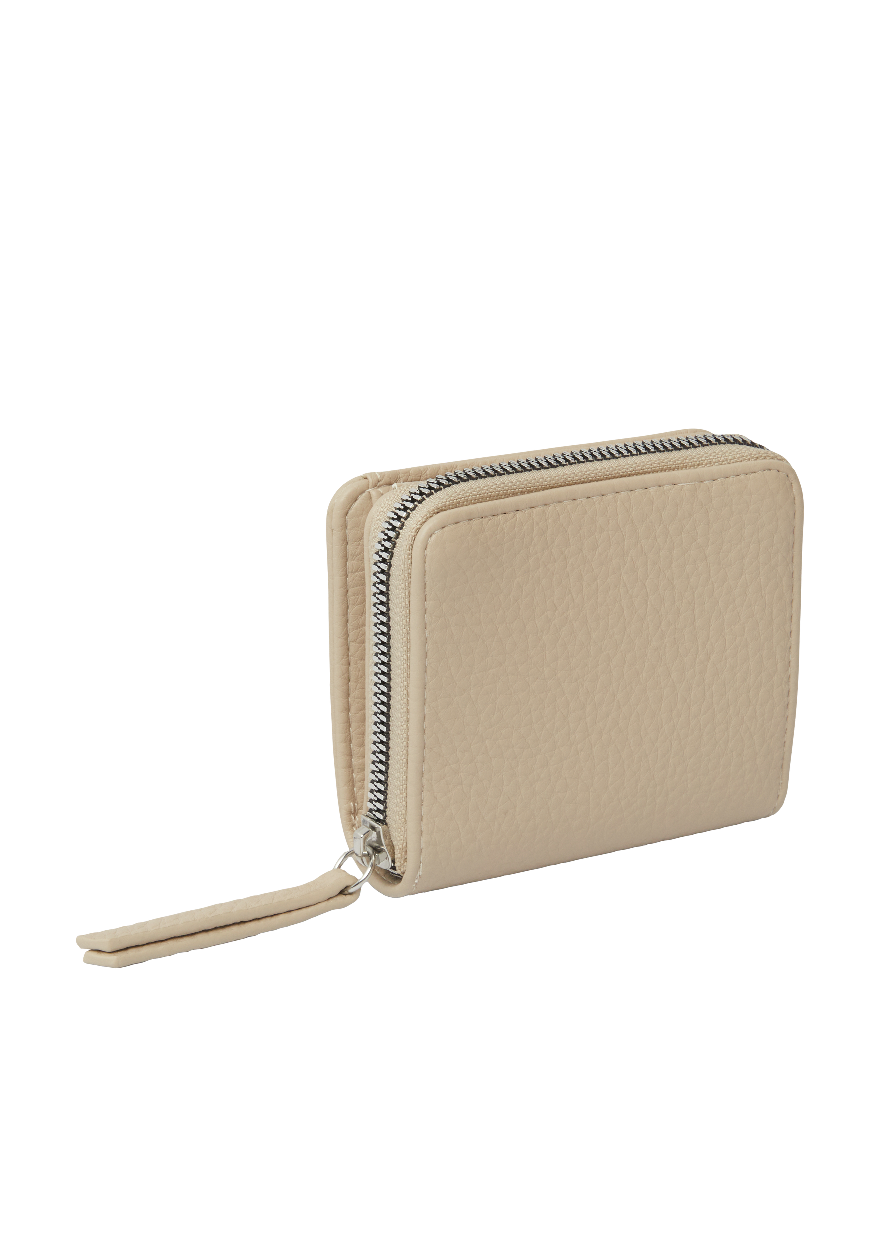 Handy wallet with zipper and textured pattern - Beige | s.Oliver