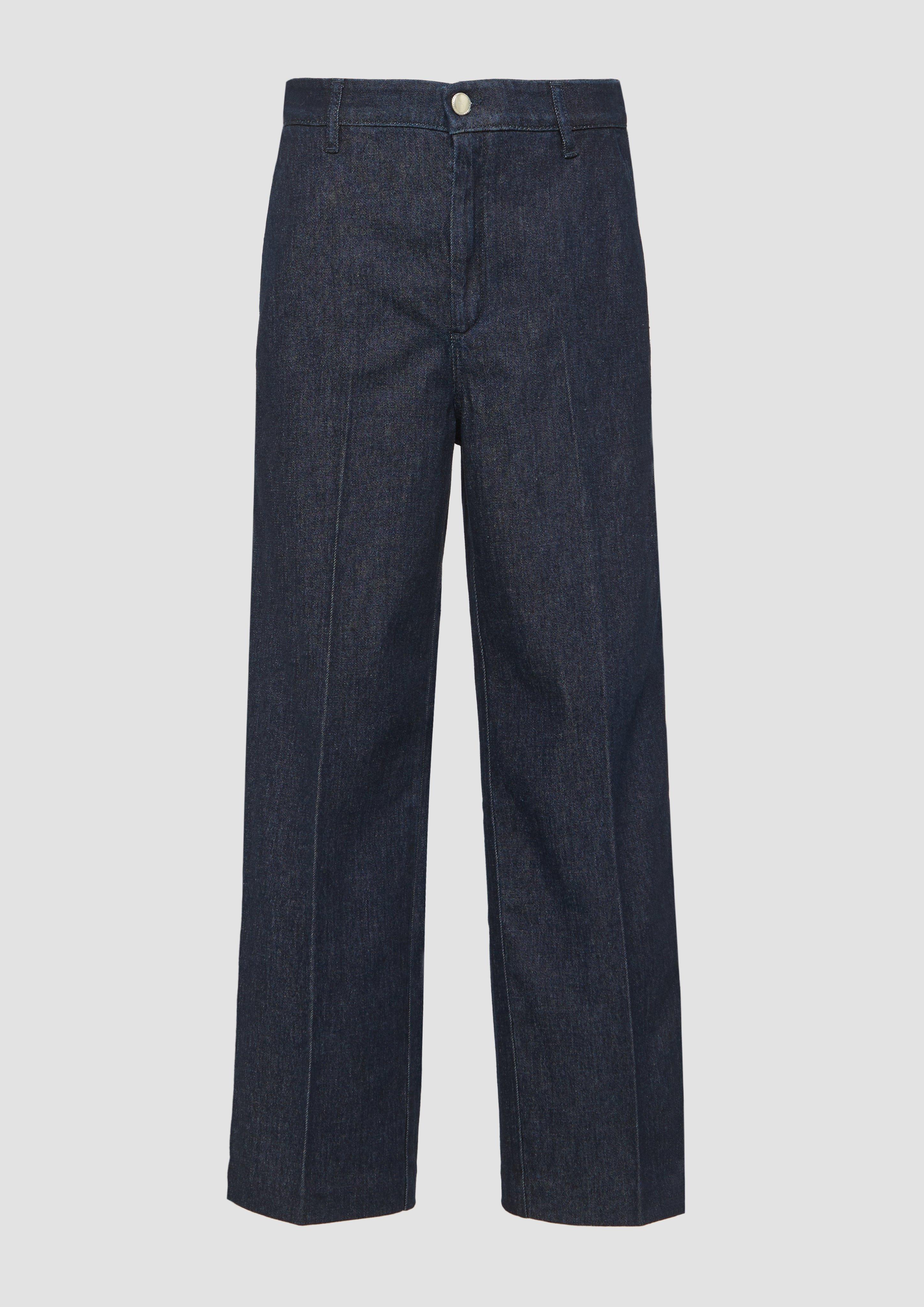 s.Oliver - Culotte Suri / Regular Fit / High Rise / Wide Leg, Damen, blau