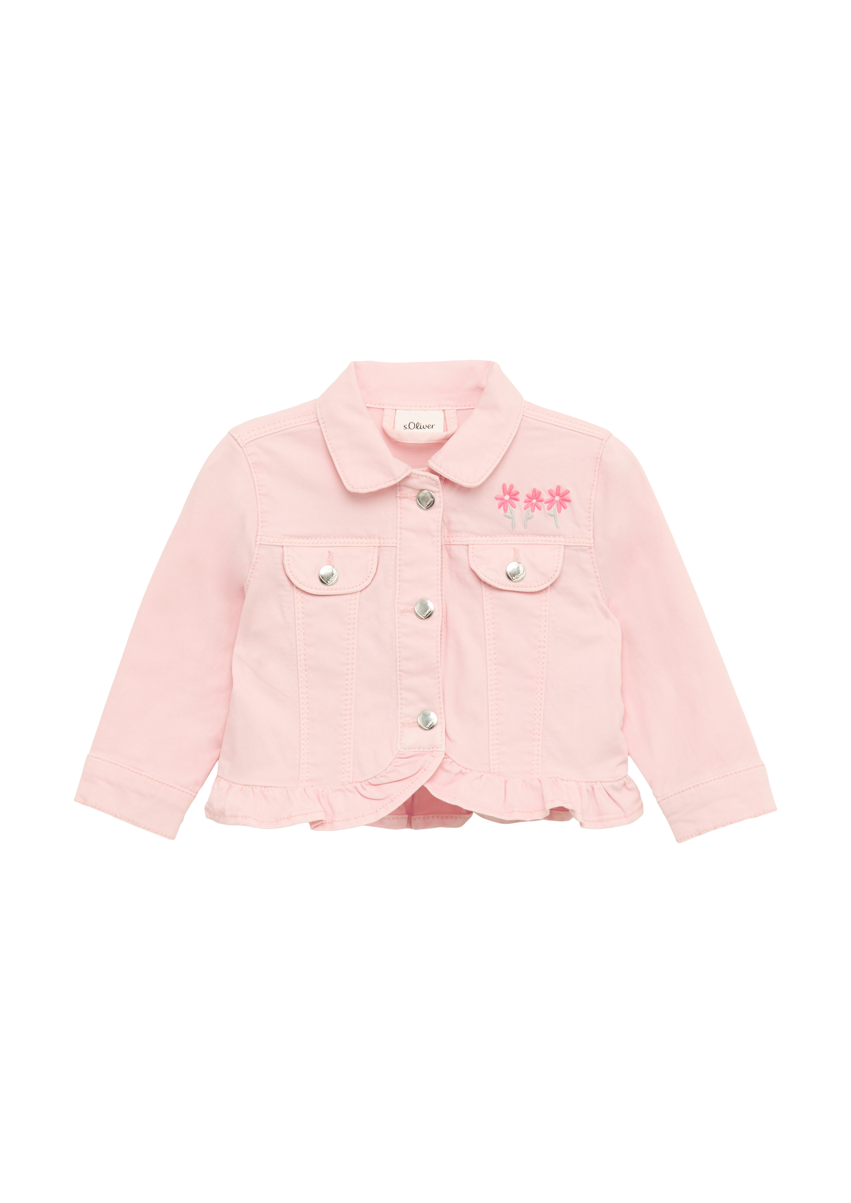 s.Oliver - Jacke mit Knopfleiste und Rüschen, Babys, Rosa