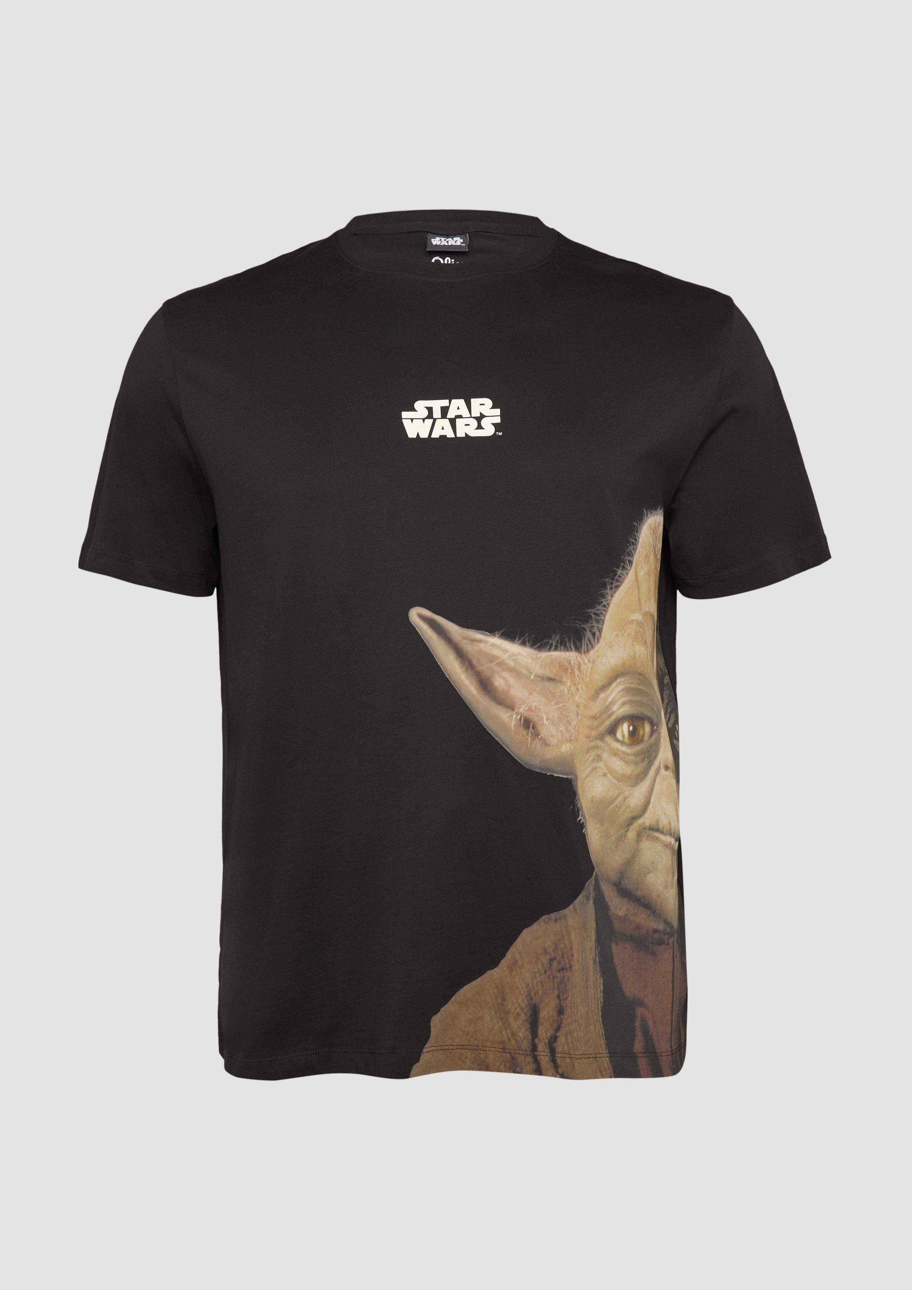 s.Oliver - T-Shirt mit Star Wars™ Print, Herren, schwarz