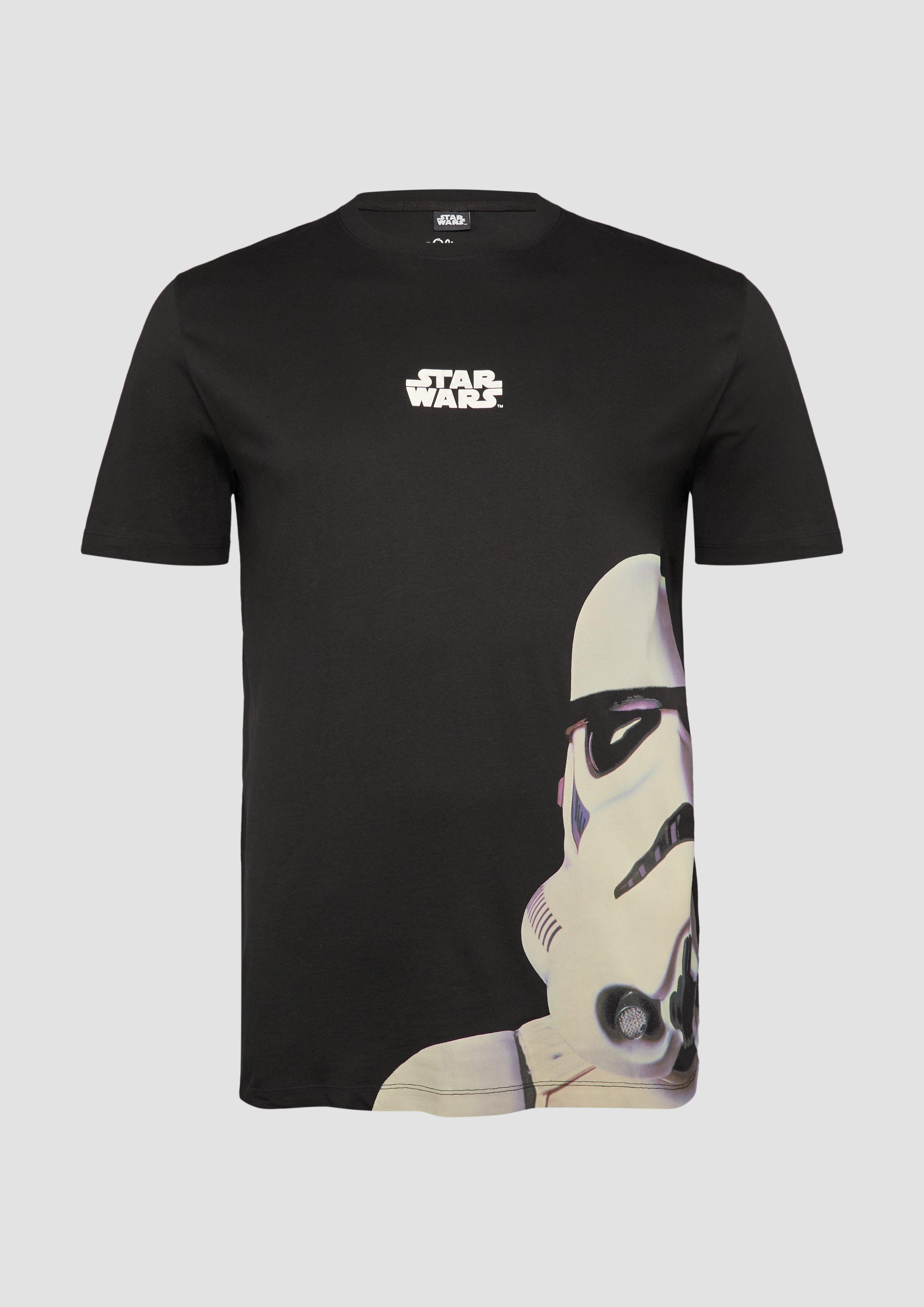 s.Oliver - T-Shirt mit Star Wars™ Print, Herren, schwarz