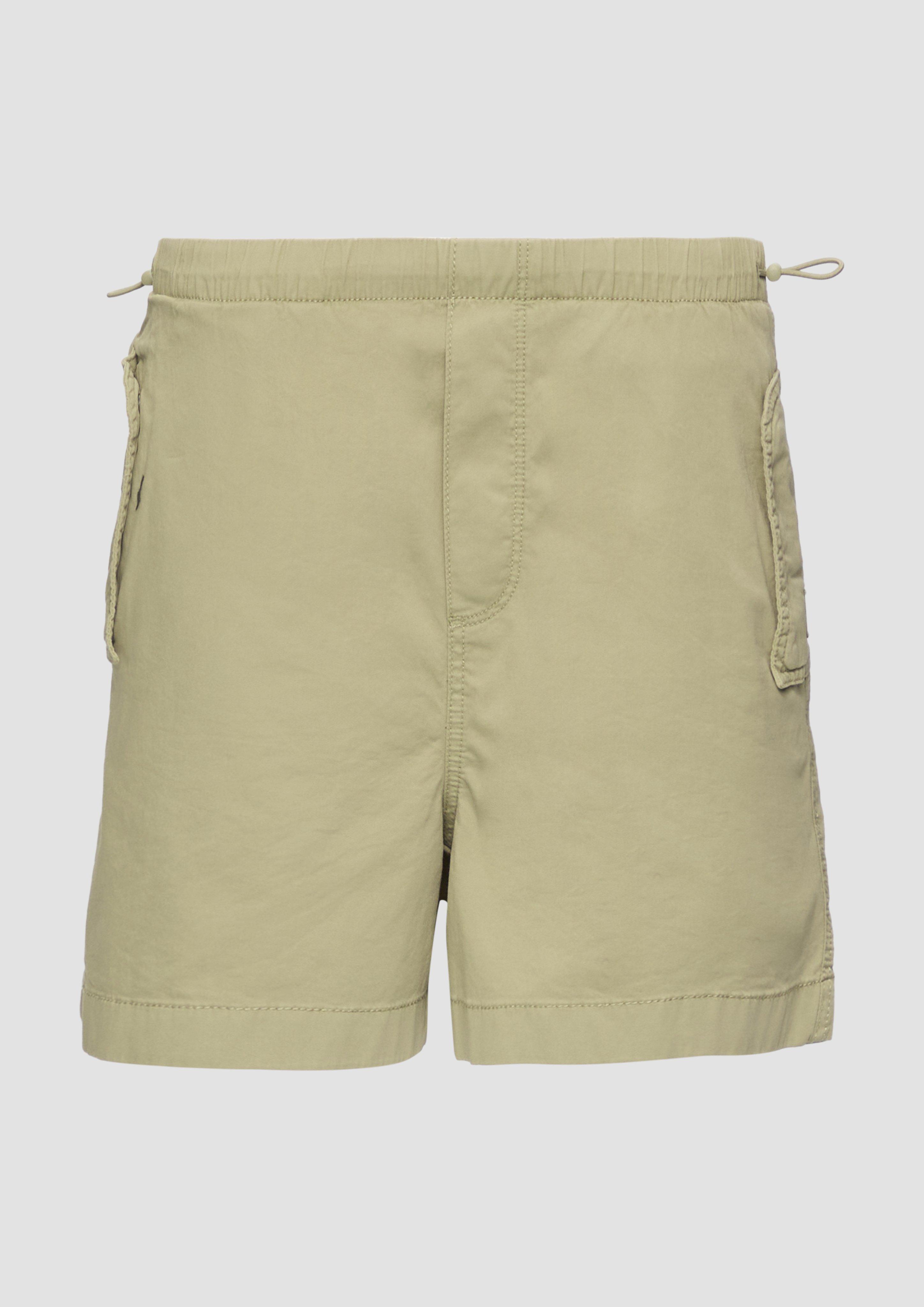 QS - Lässige Shorts aus Baumwolltwill, Damen, Grün