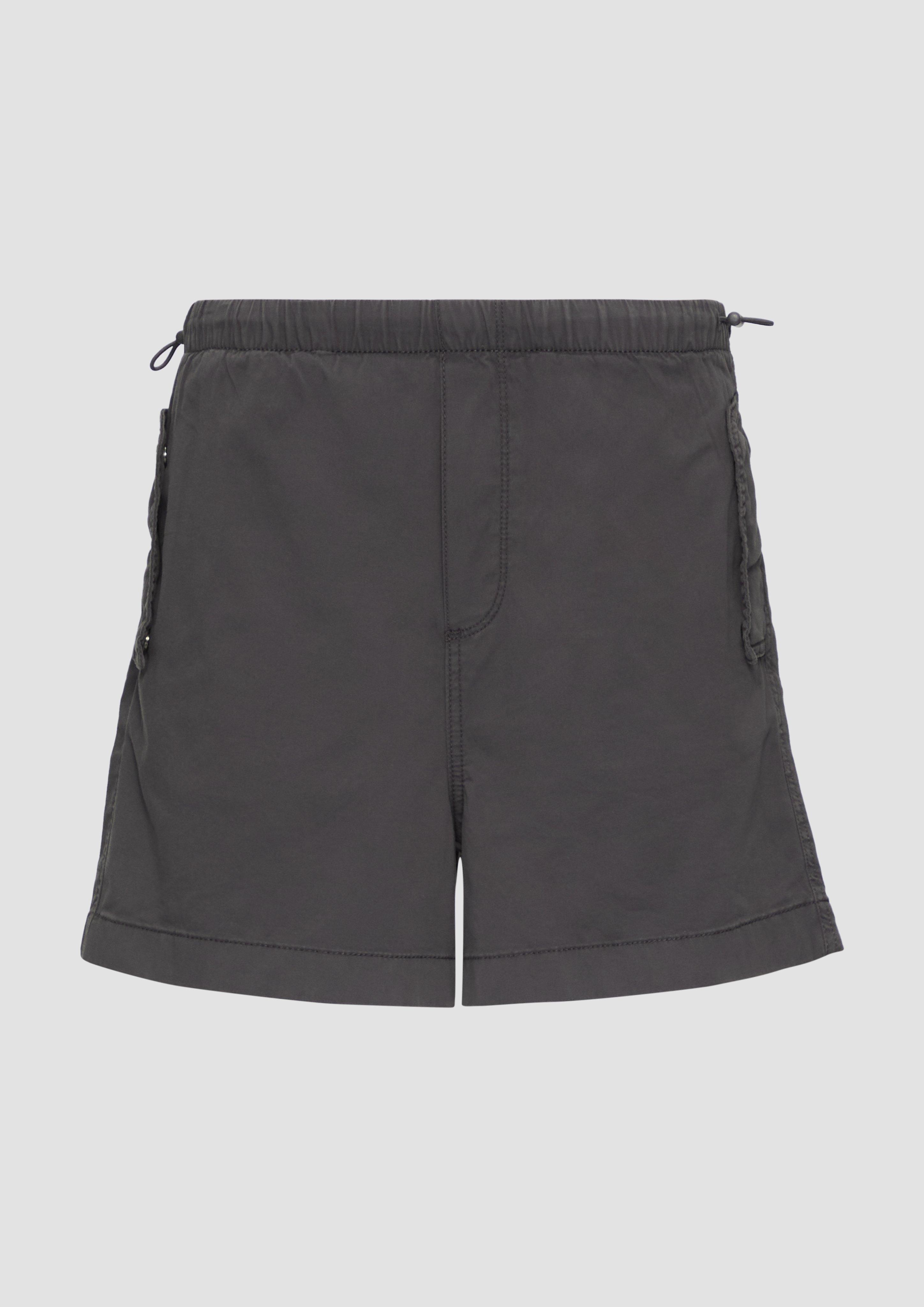 QS - Lässige Shorts aus Baumwolltwill, Damen, grau