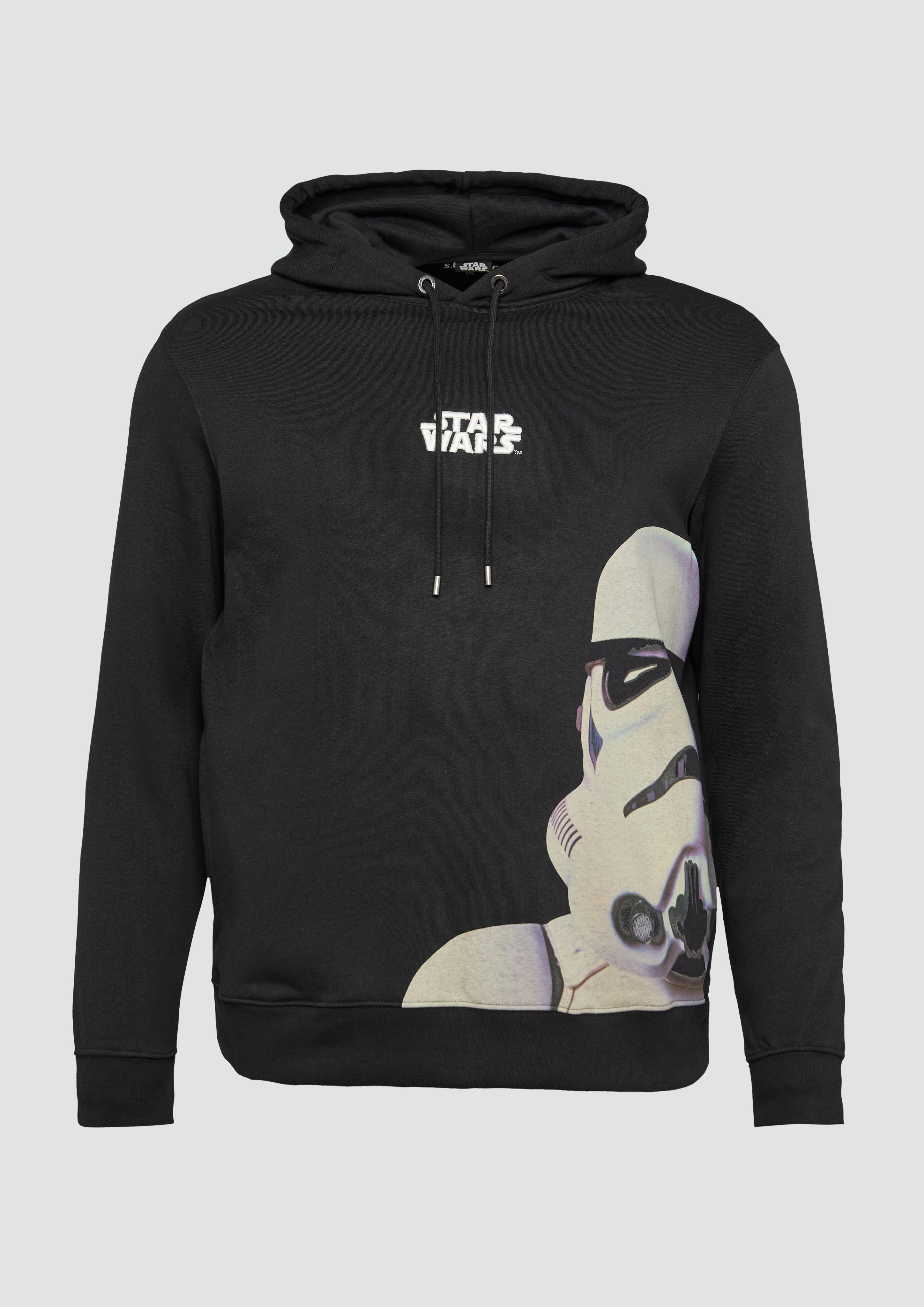 s.Oliver - Hoodie mit Star Wars™ Print, Herren, schwarz