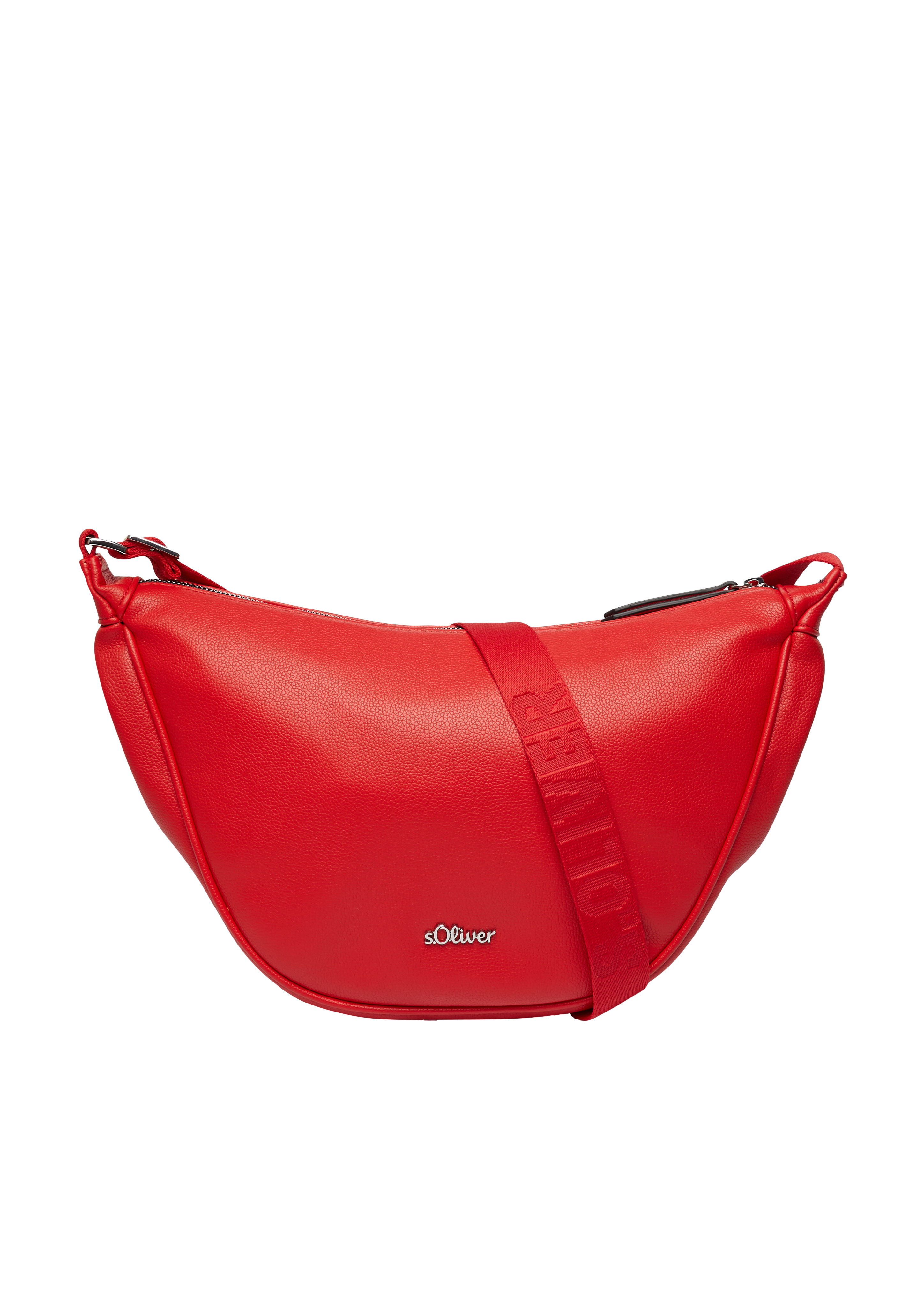 s.Oliver - Schultertasche mit Logo auf dem längenverstellbaren Schultergurt, Damen, rot