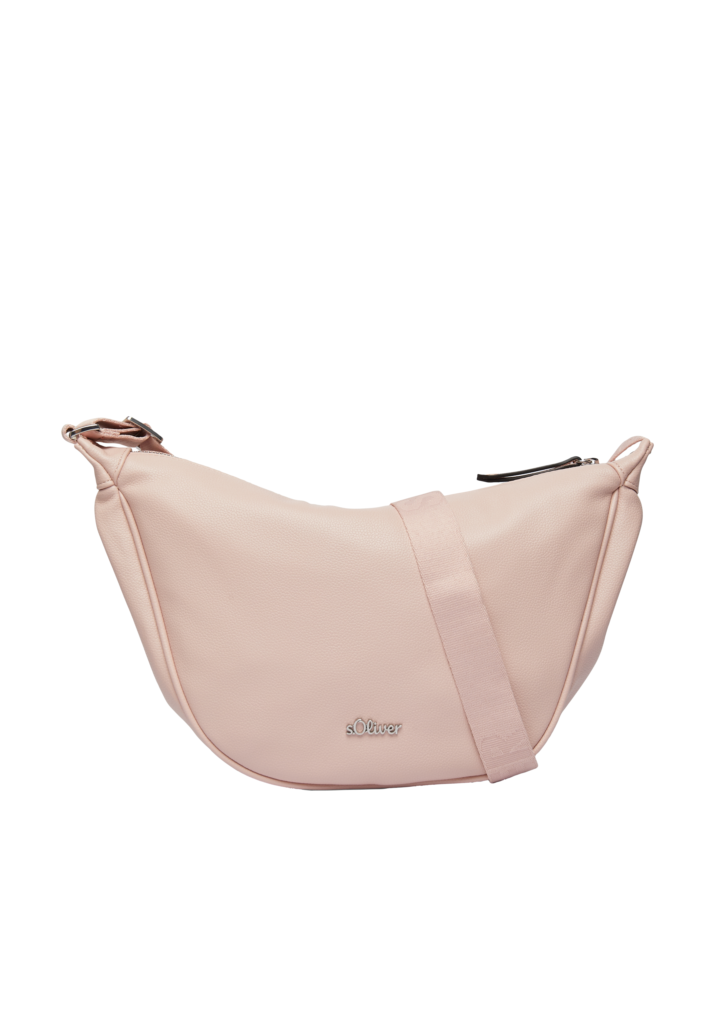 s.Oliver - Schultertasche mit Logo auf dem längenverstellbaren Schultergurt, Damen, Rosa