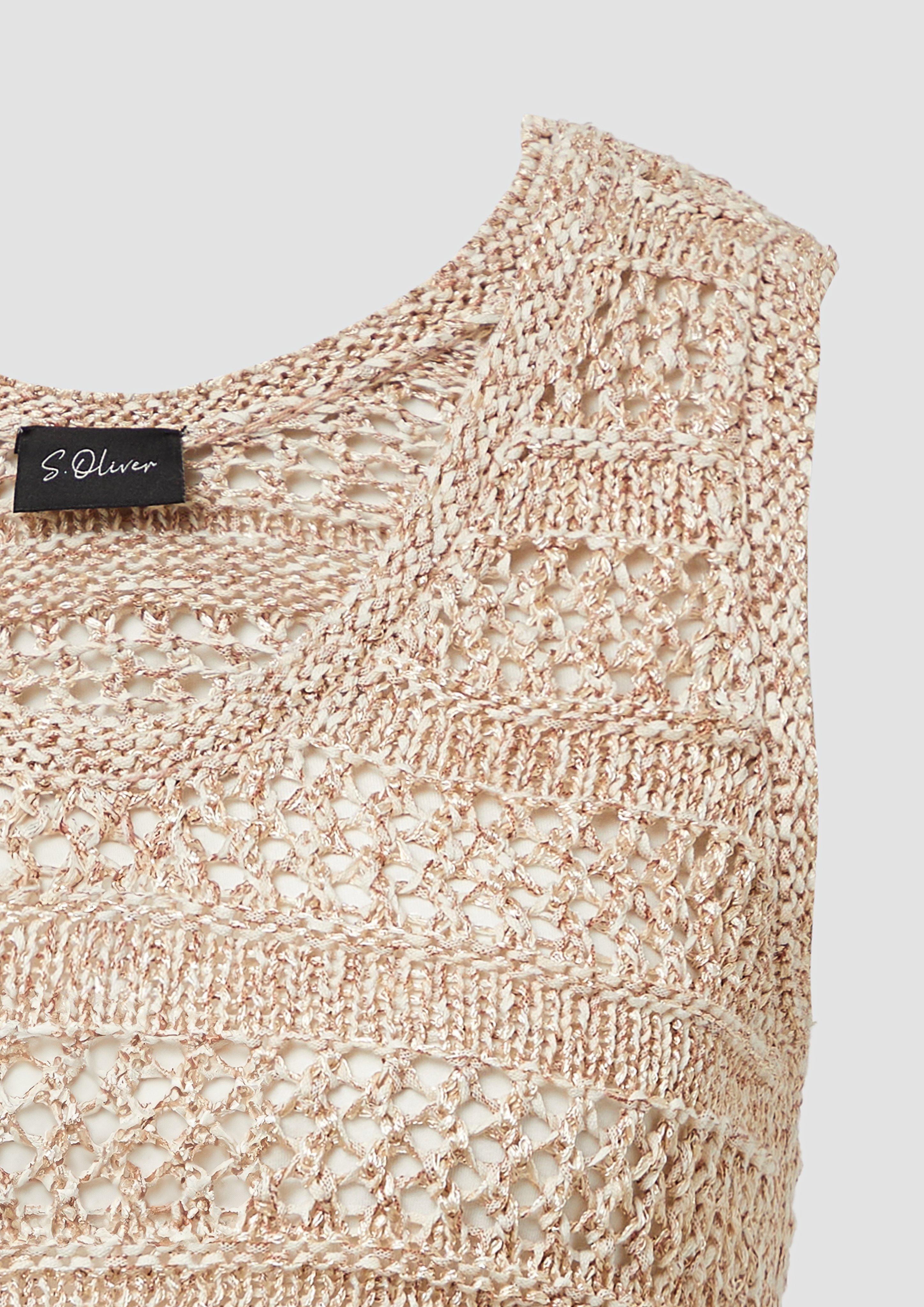 Chiffon Sleeveless Openwork Lace Tops Chiffon Sleeveless Openwork Lace Tops