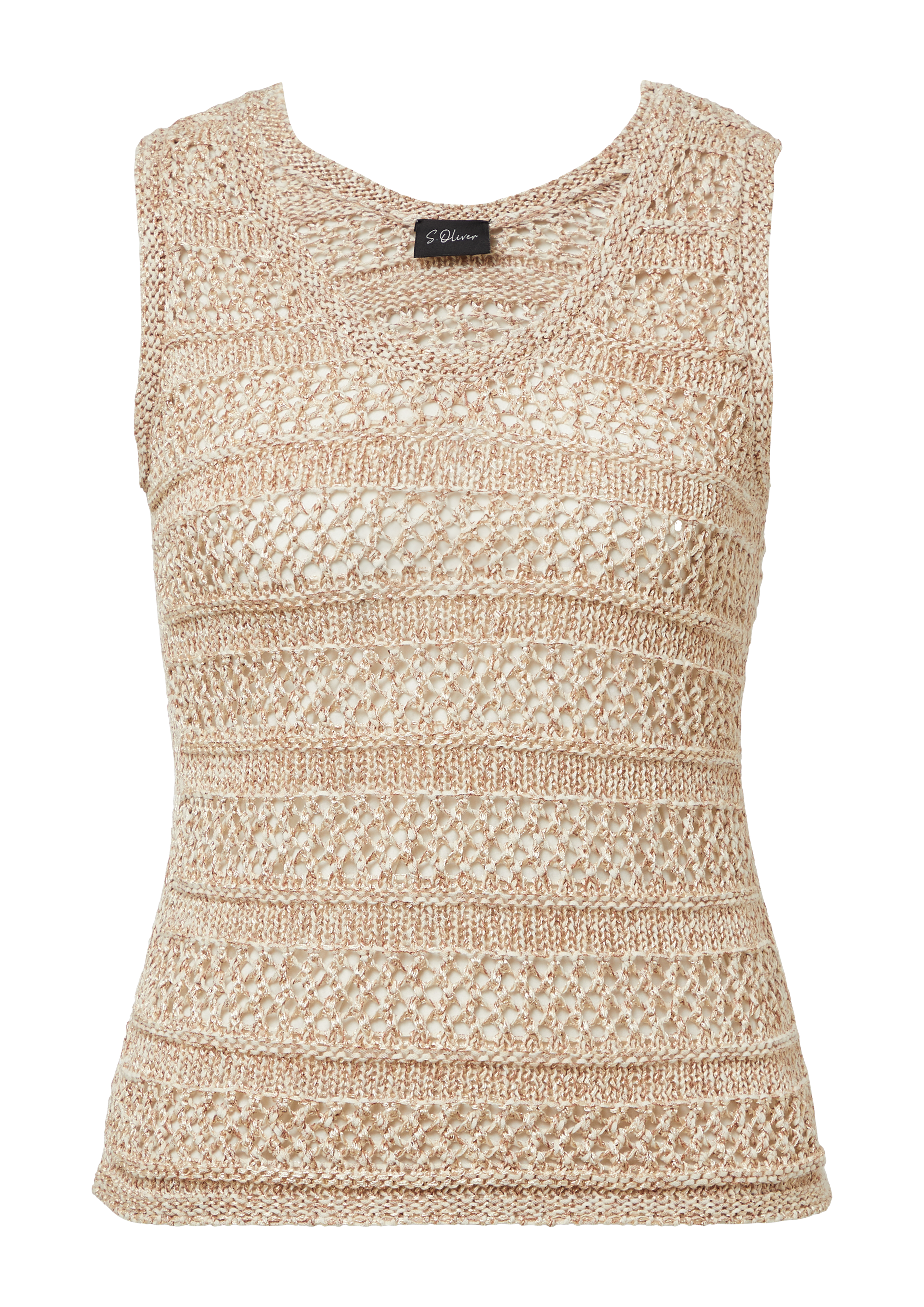 Sleeveless knitted jumper in 