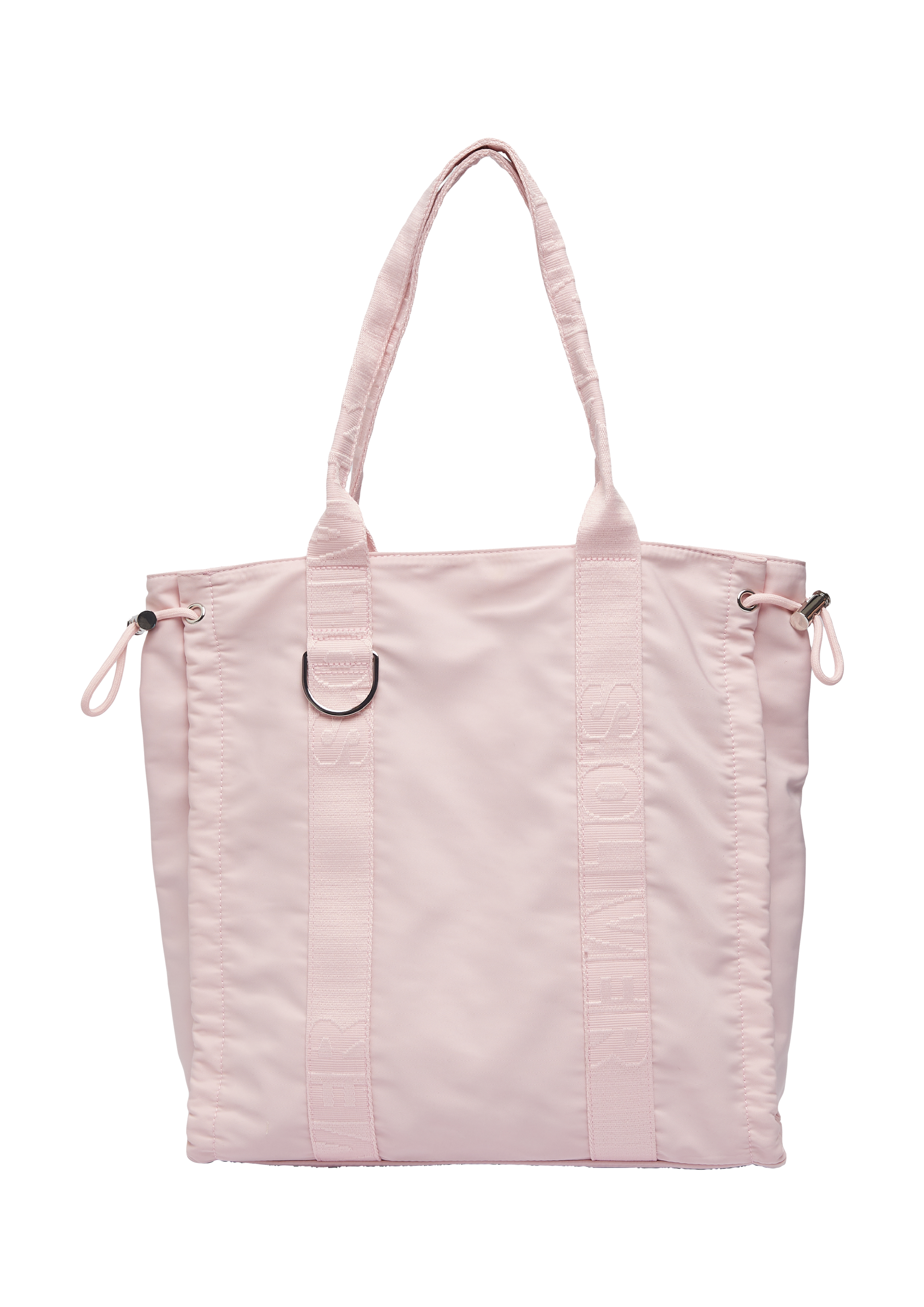 Thumbnail - s.Oliver - Shopper mit Logo und Kordelzug-Details, Damen, Rosa