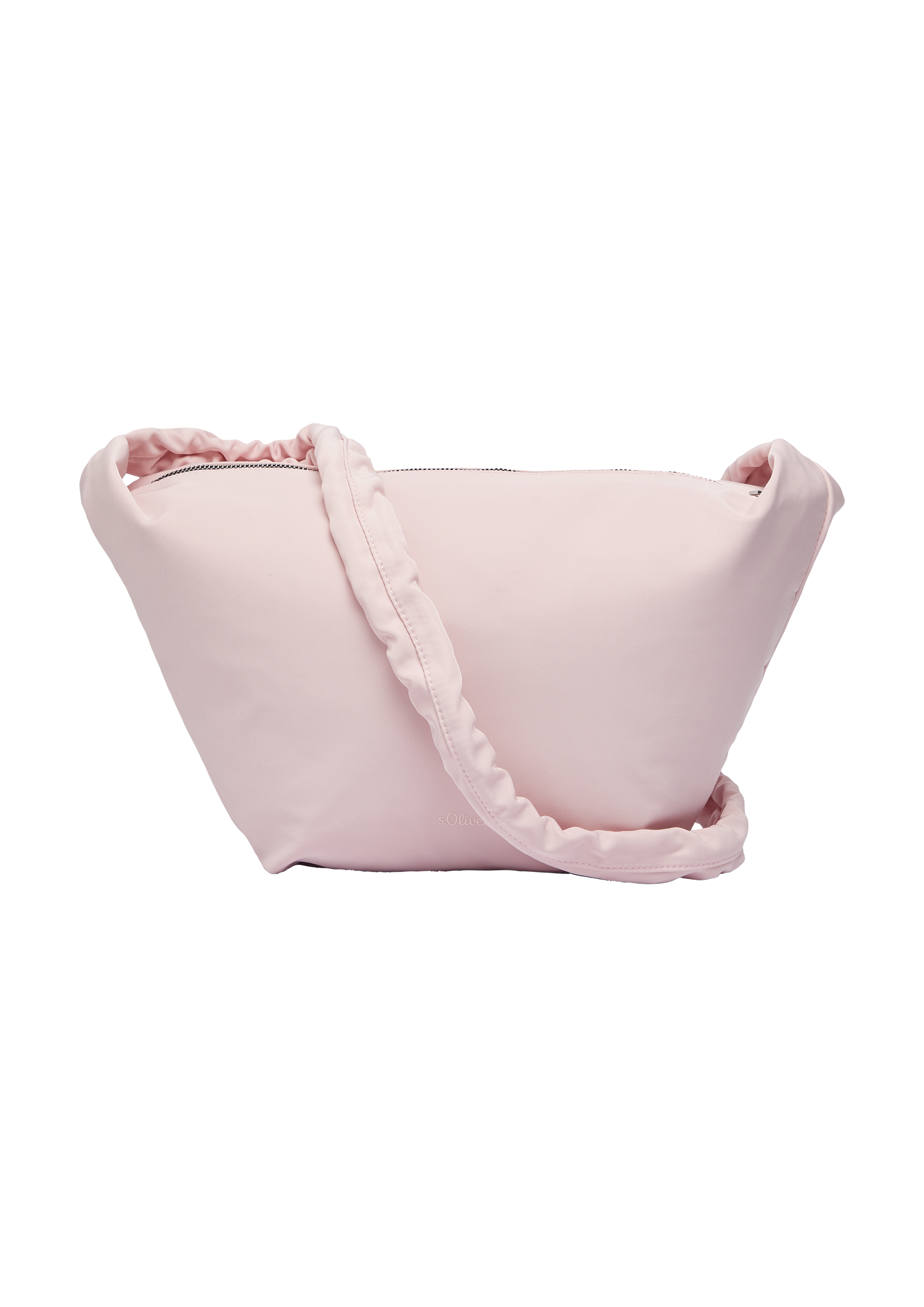 s.Oliver - Crossbody-Bag mit gerafftem Schultergurt, Damen, Rosa