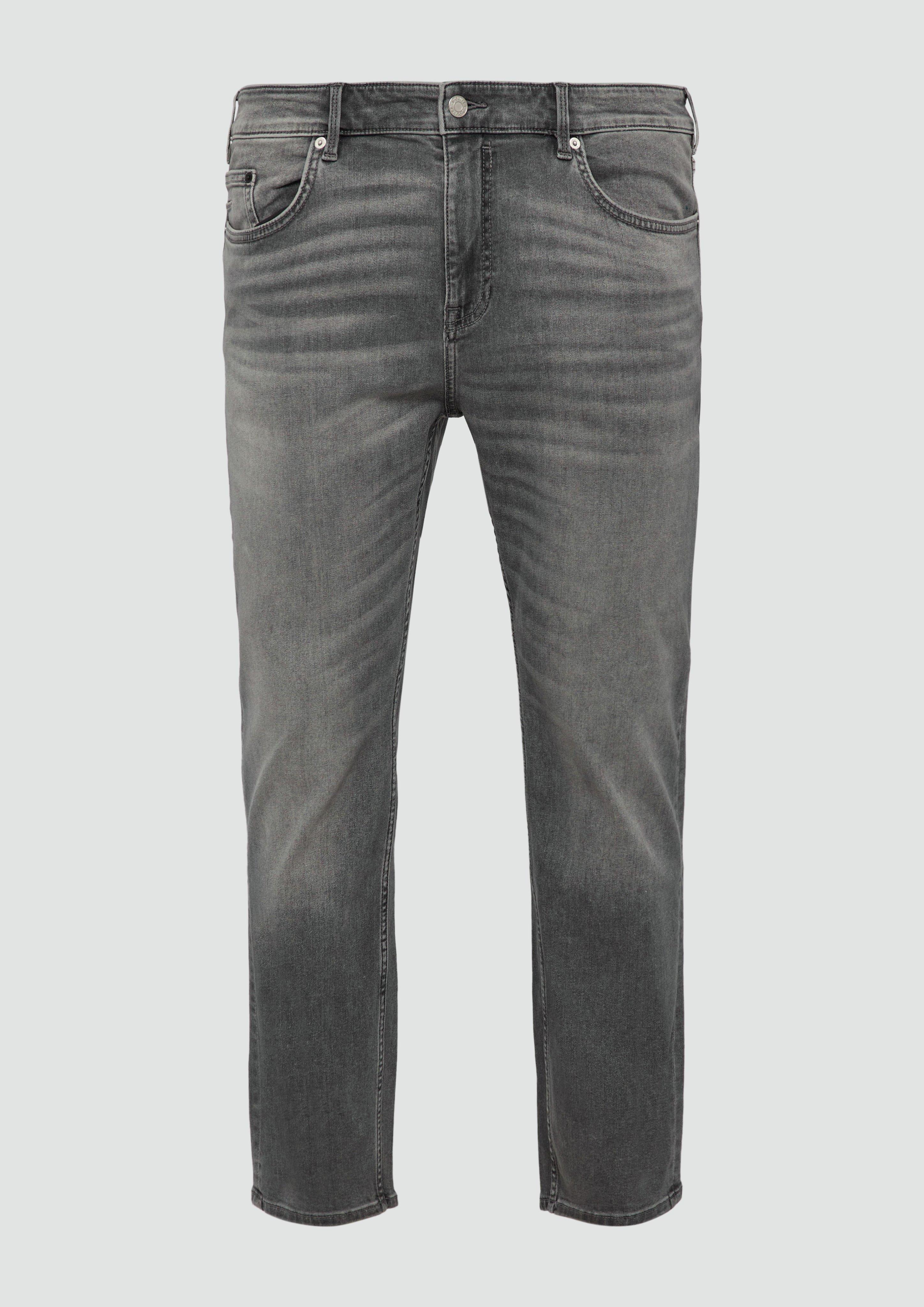 s.Oliver - Jeans Nelio / Relaxed Fit / Mid Rise / Straight Leg, Herren, grau