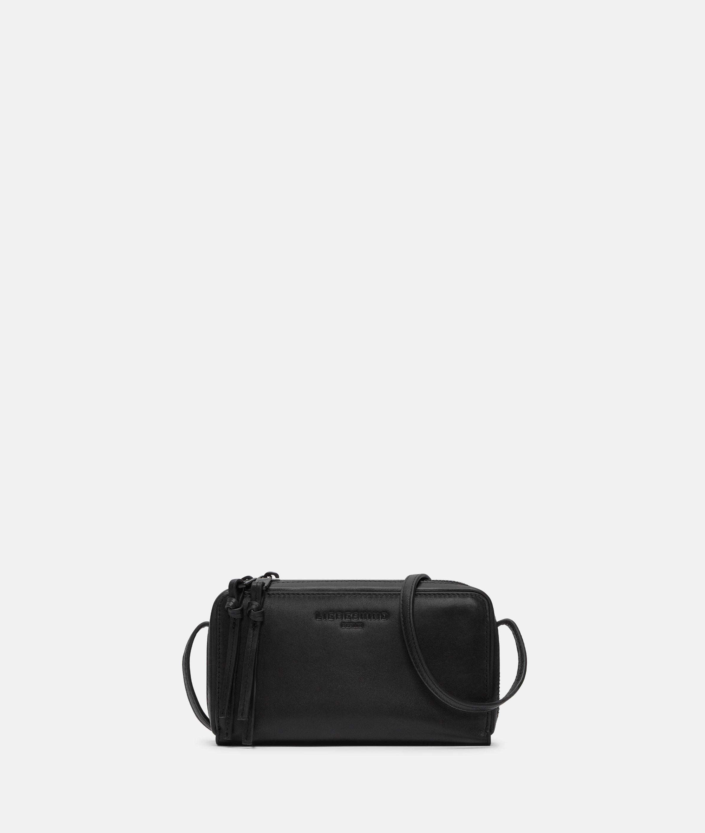 Thumbnail - Liebeskind Berlin - Kleine Crossbody-Bag aus weichem Schafsleder -  schwarz