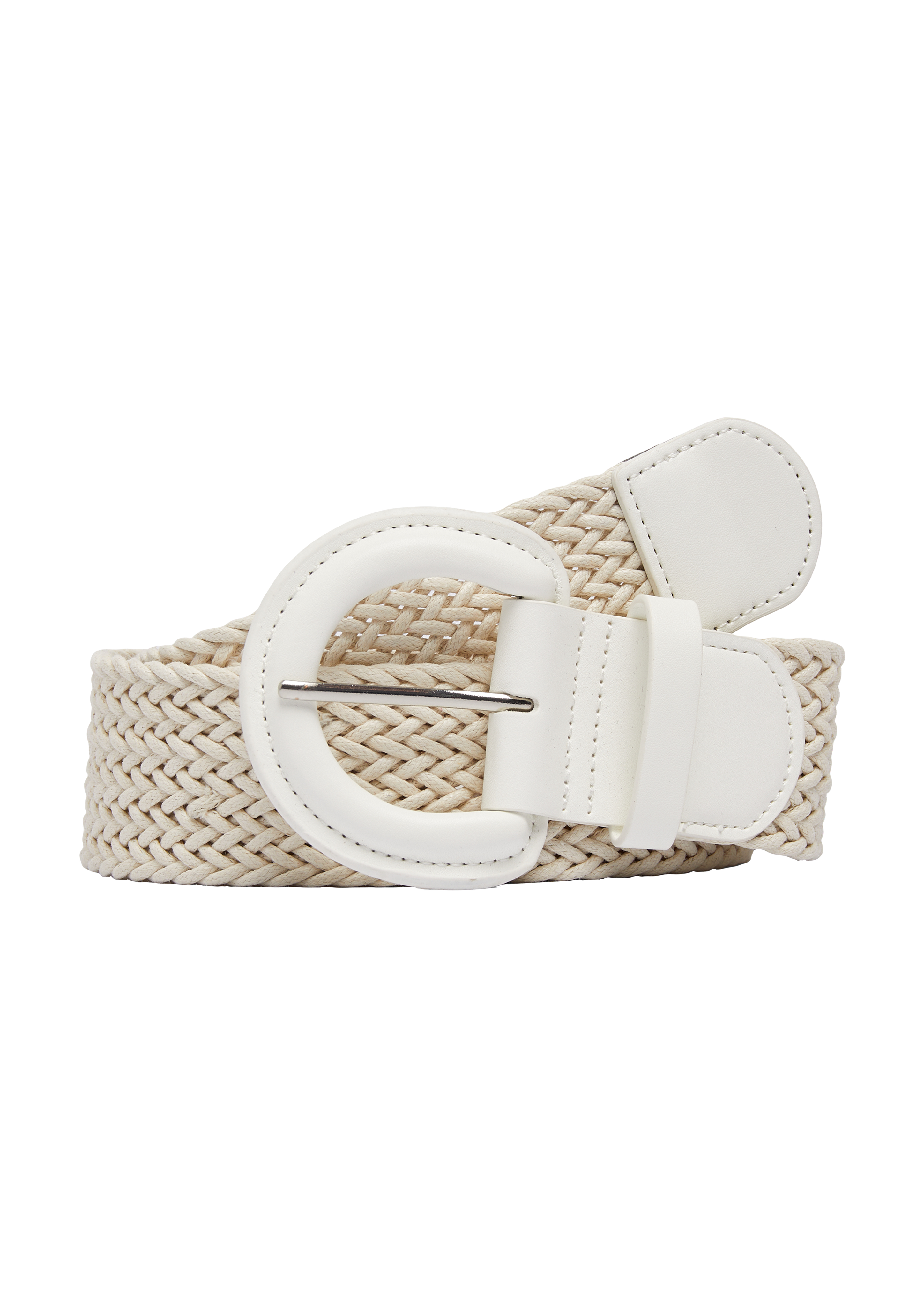 s.Oliver - Geflochtener Gürtel mit Dornschließe, Damen, Beige