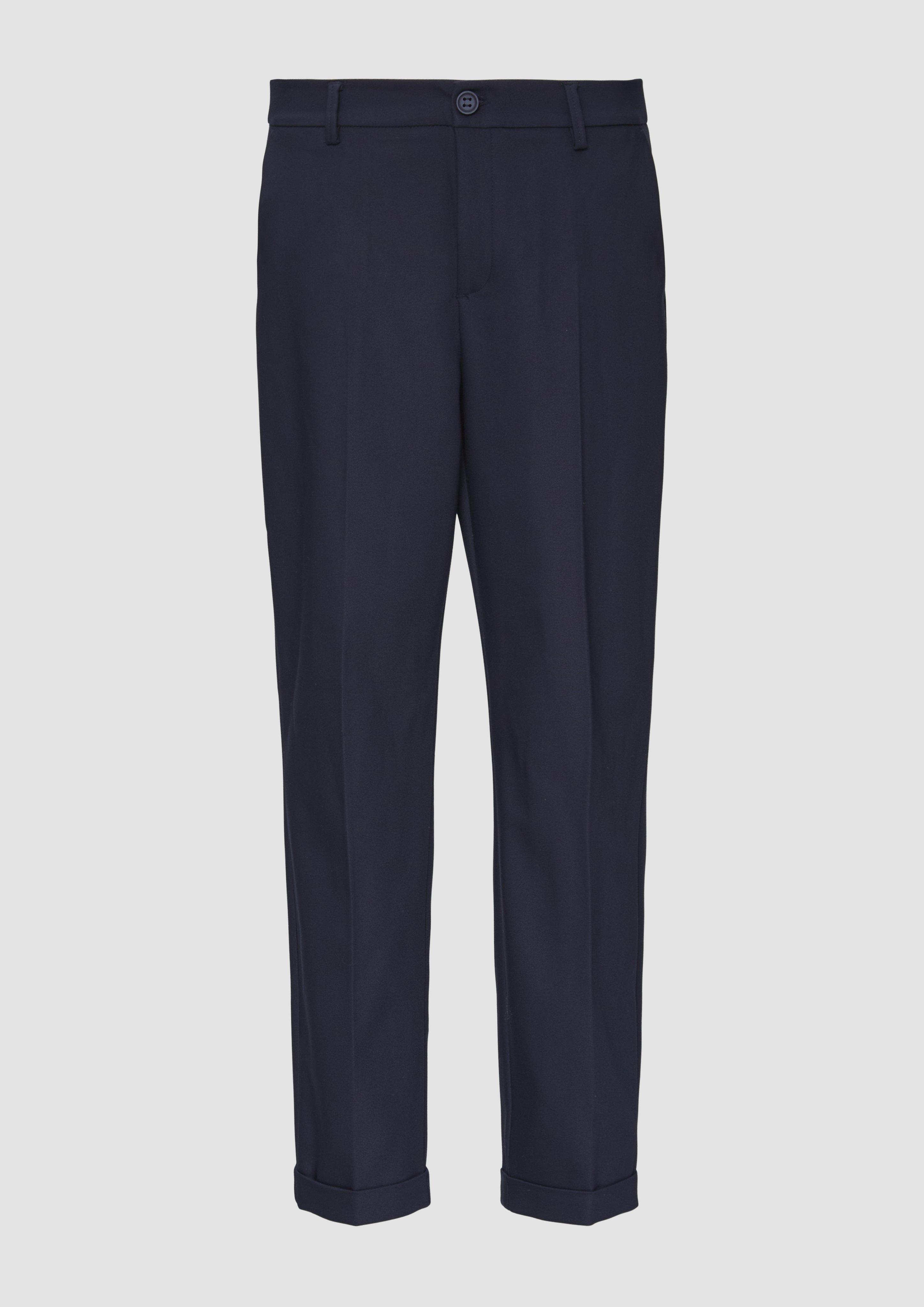 s.Oliver - Schmal geschnittene Cigarette Pants, Damen, blau