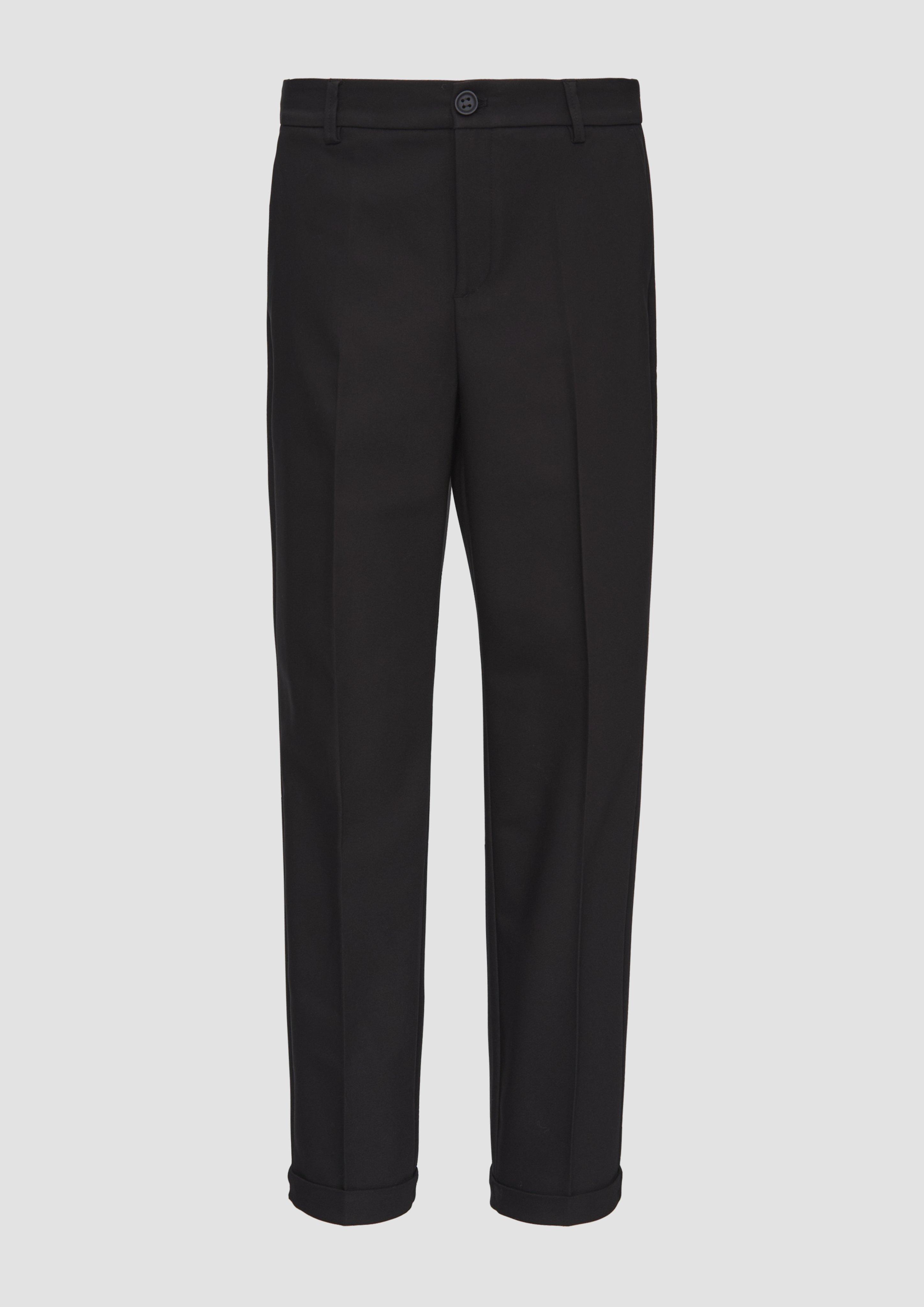 s.Oliver - Schmal geschnittene Cigarette Pants, Damen, schwarz