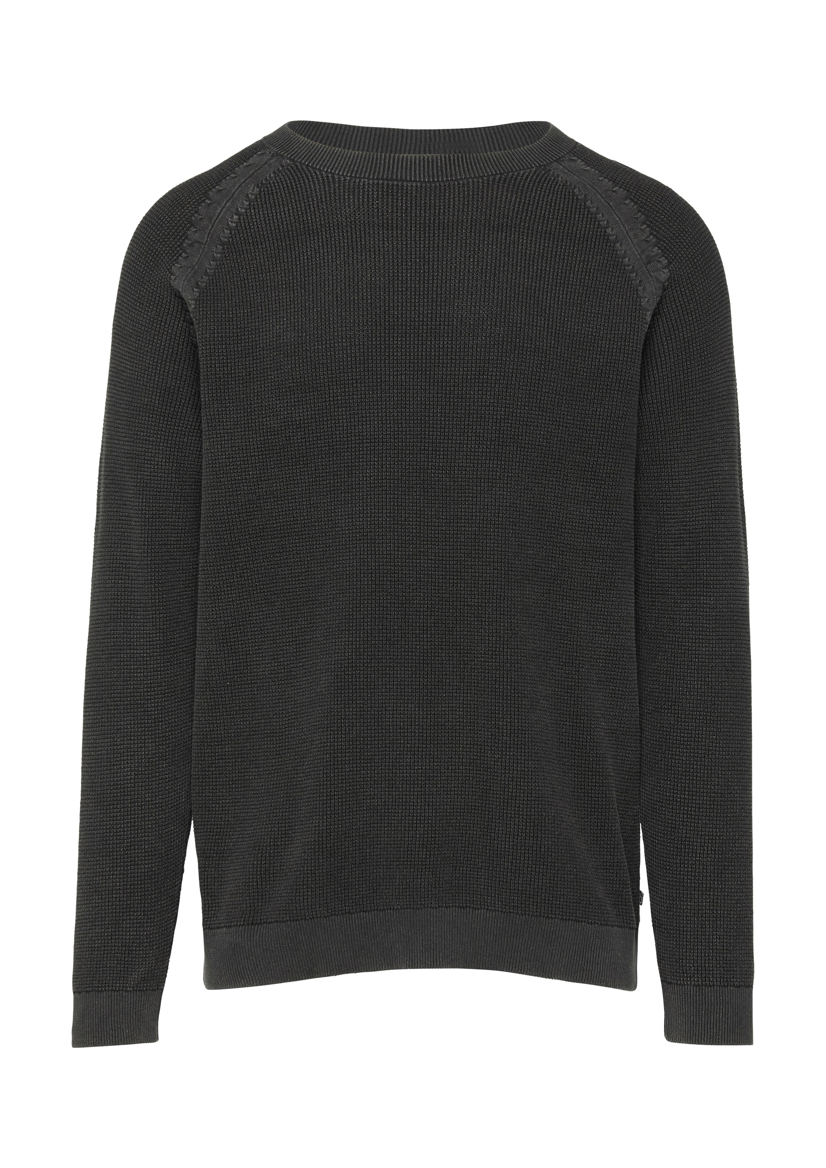 Gewaschener Strickpullover mit Struktur