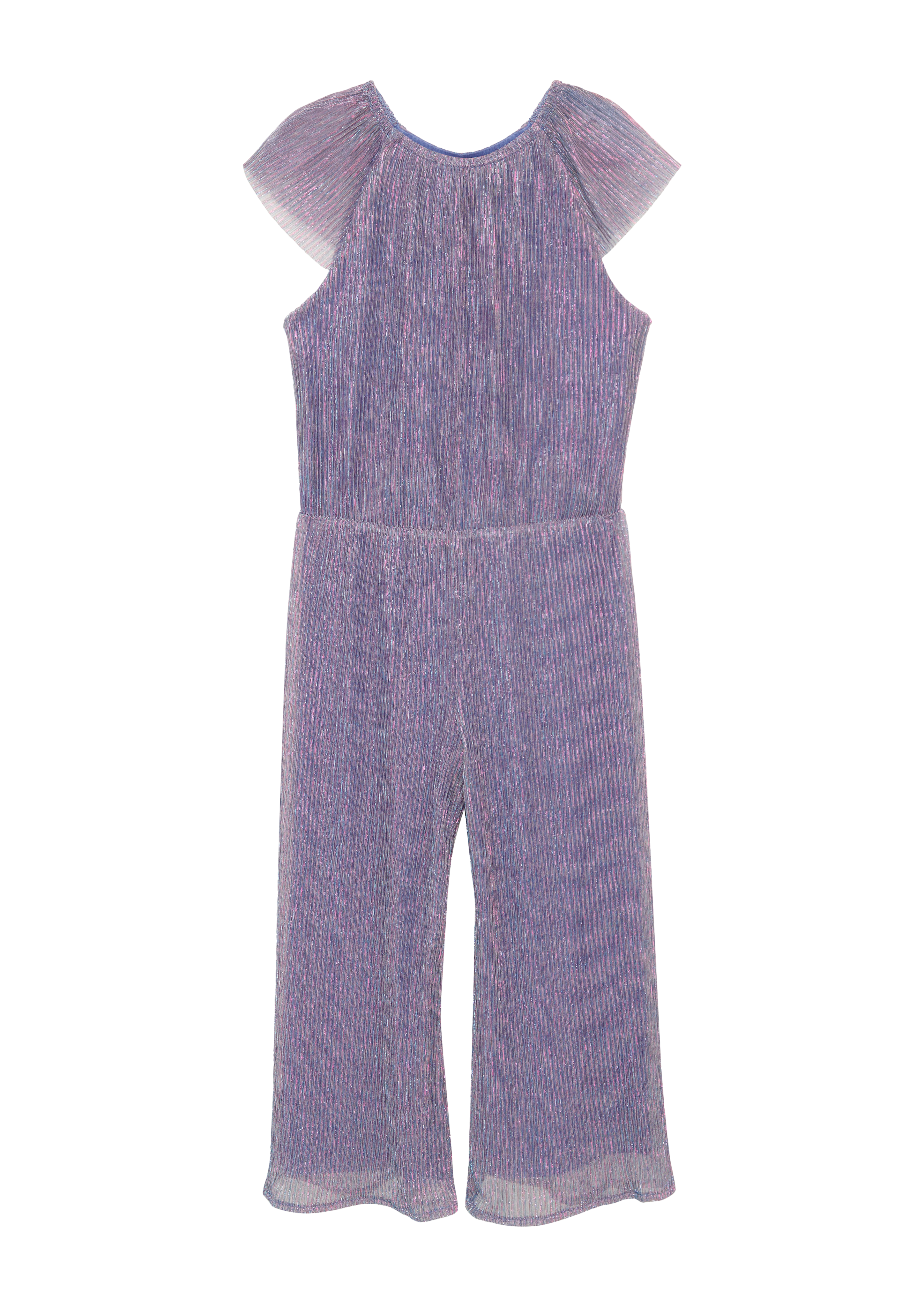 s.Oliver - Festiver Chiffon-Overall mit Wide Leg, Kinder, blau|lila|pink