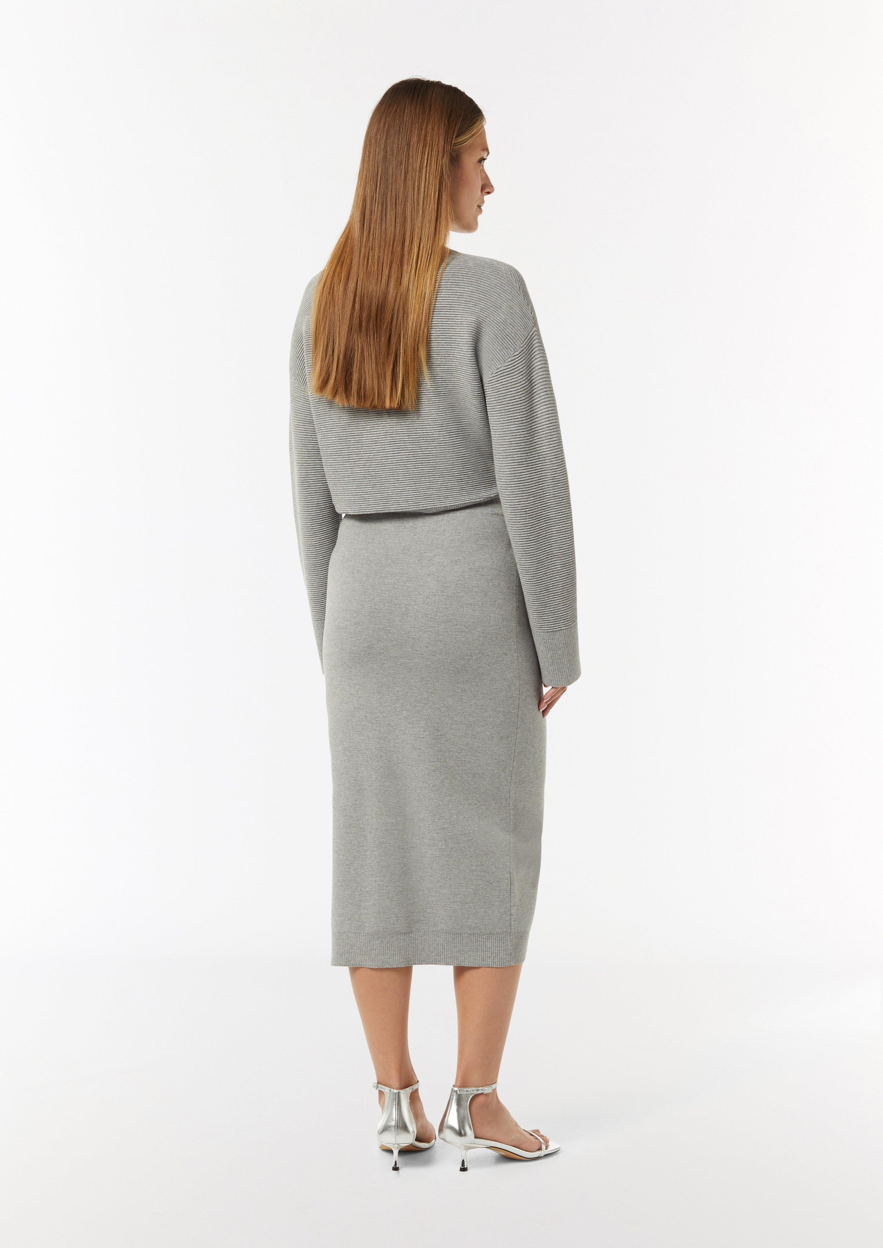 ★CRANK★MICRO FLARED SKIRT_MELANGE GREY ★正規品/直送料込 f4e01530d2d0bb676514e8245c48d5