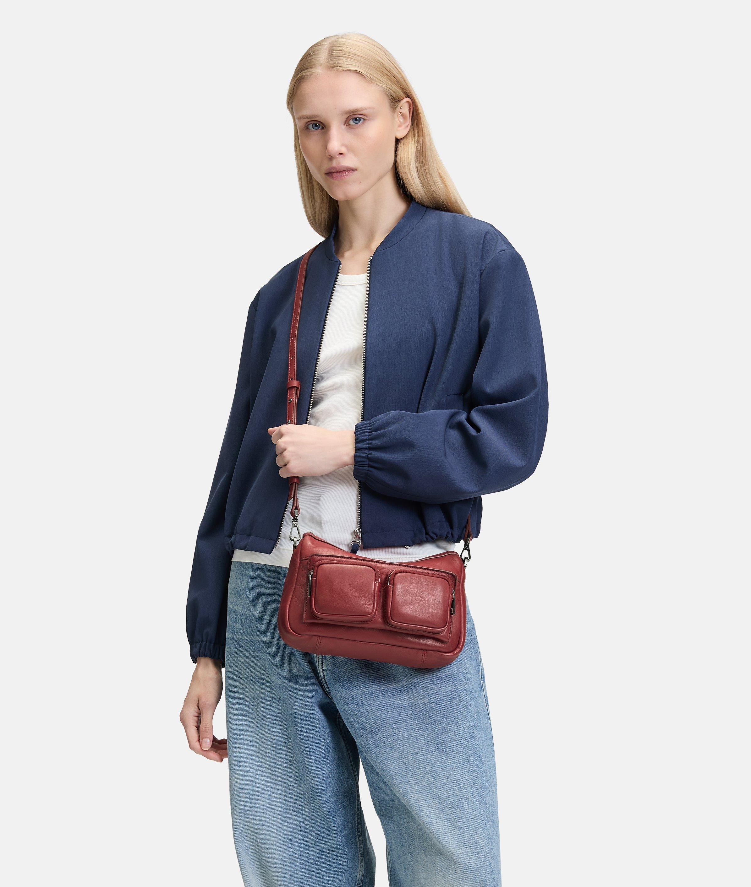Maia Hobo S in rood, blauw, grijs, roze, bruin, zwart, beige & crème