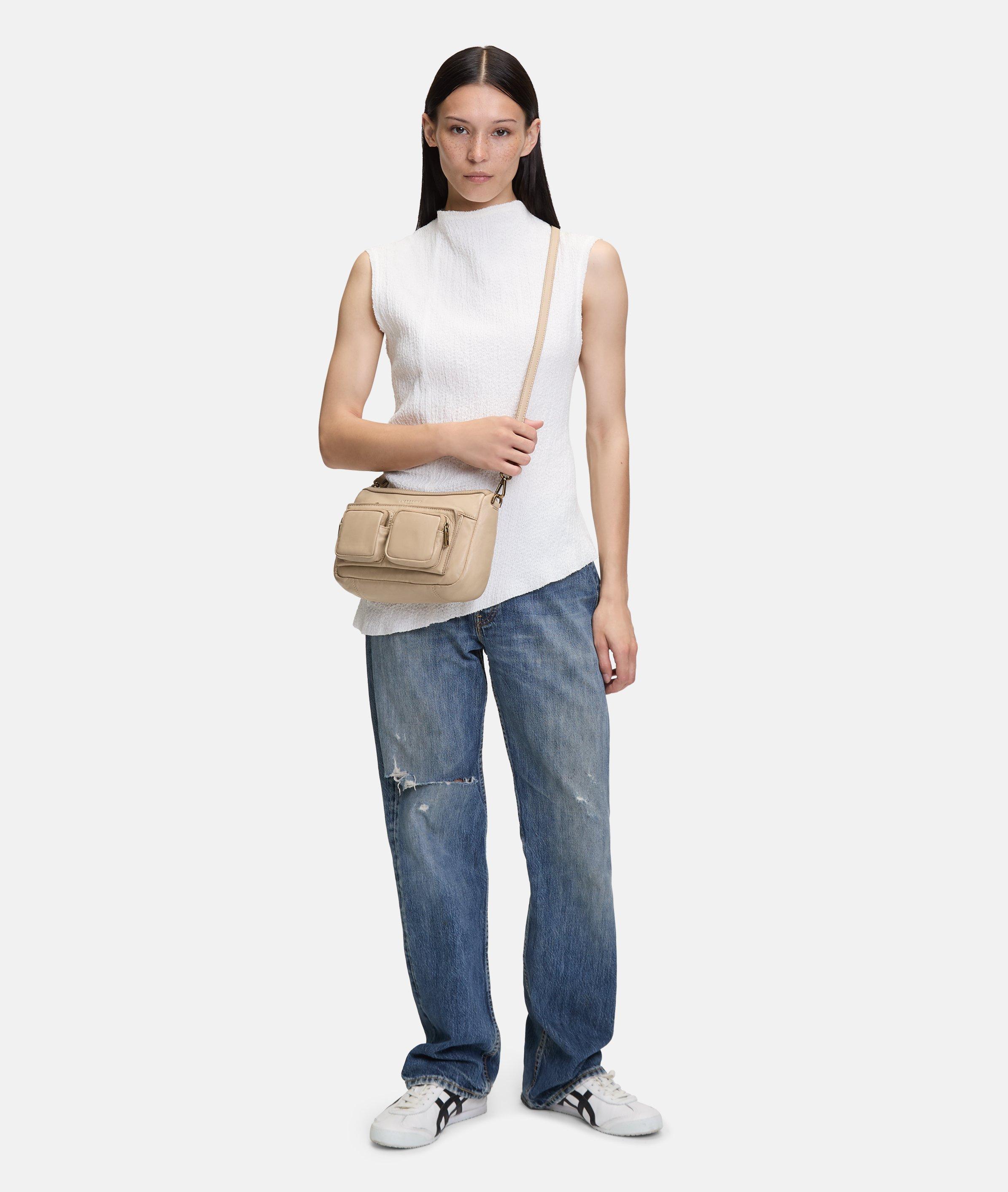 Maia Hobo S in beige, blauw, grijs, roze, bruin, zwart & crème